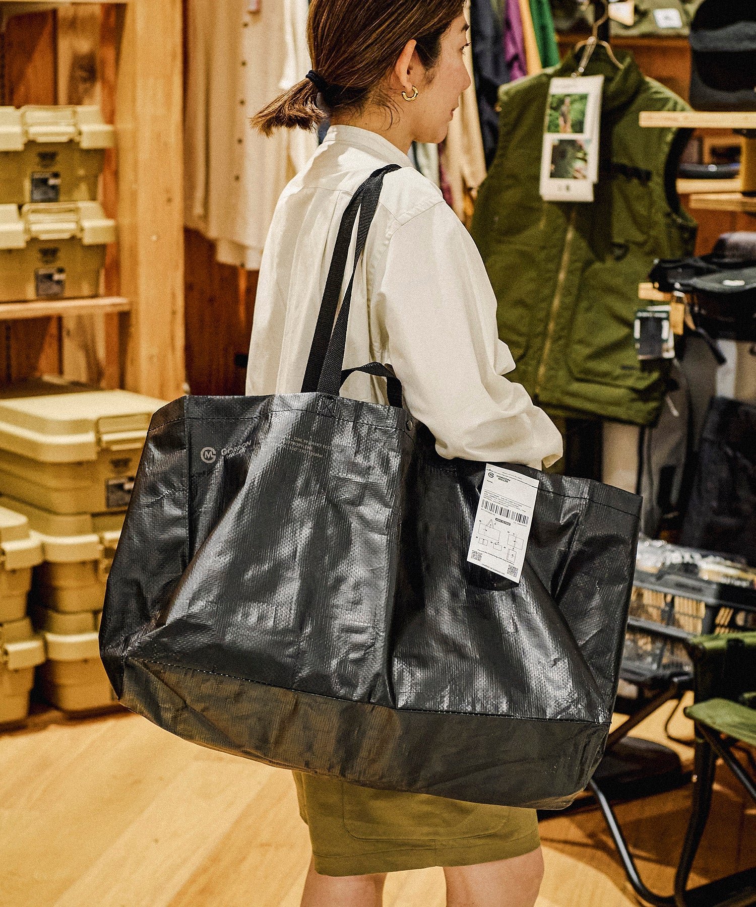 おしゃれ おすすめ ポリプロピレン キャリー エコバッグ 小型 手持ち