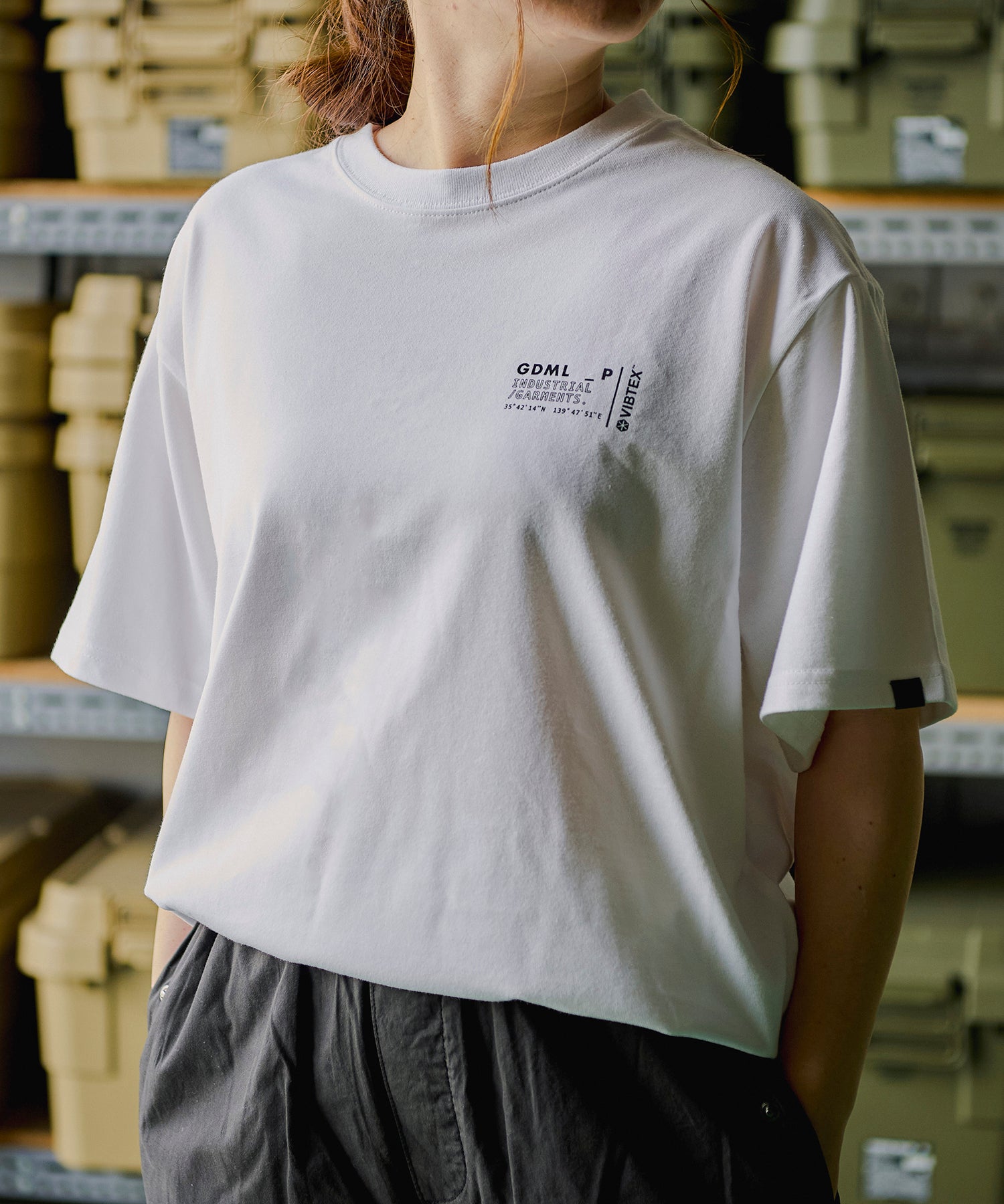 おしゃれ おすすめ ワークウェア VIBTEX ビブテックス ロゴ Tシャツ 抗菌 防臭 消臭