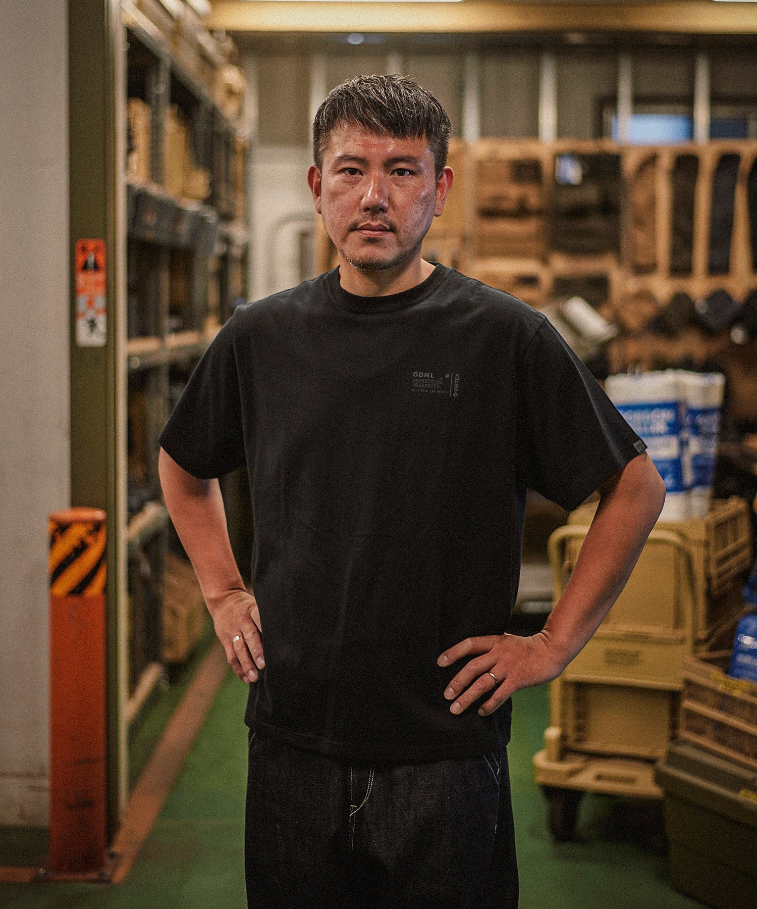 おしゃれ おすすめ ワークウェア VIBTEX ビブテックス ロゴ Tシャツ 抗菌 防臭 消臭