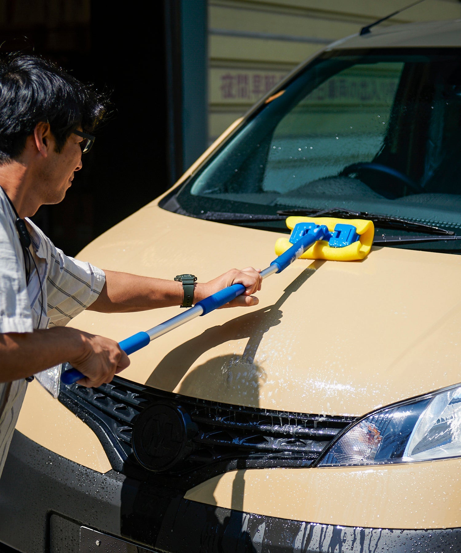 おしゃれ おすすめ 洗車用品 洗車用具 伸縮 ロング スポンジ モップ オートバックス