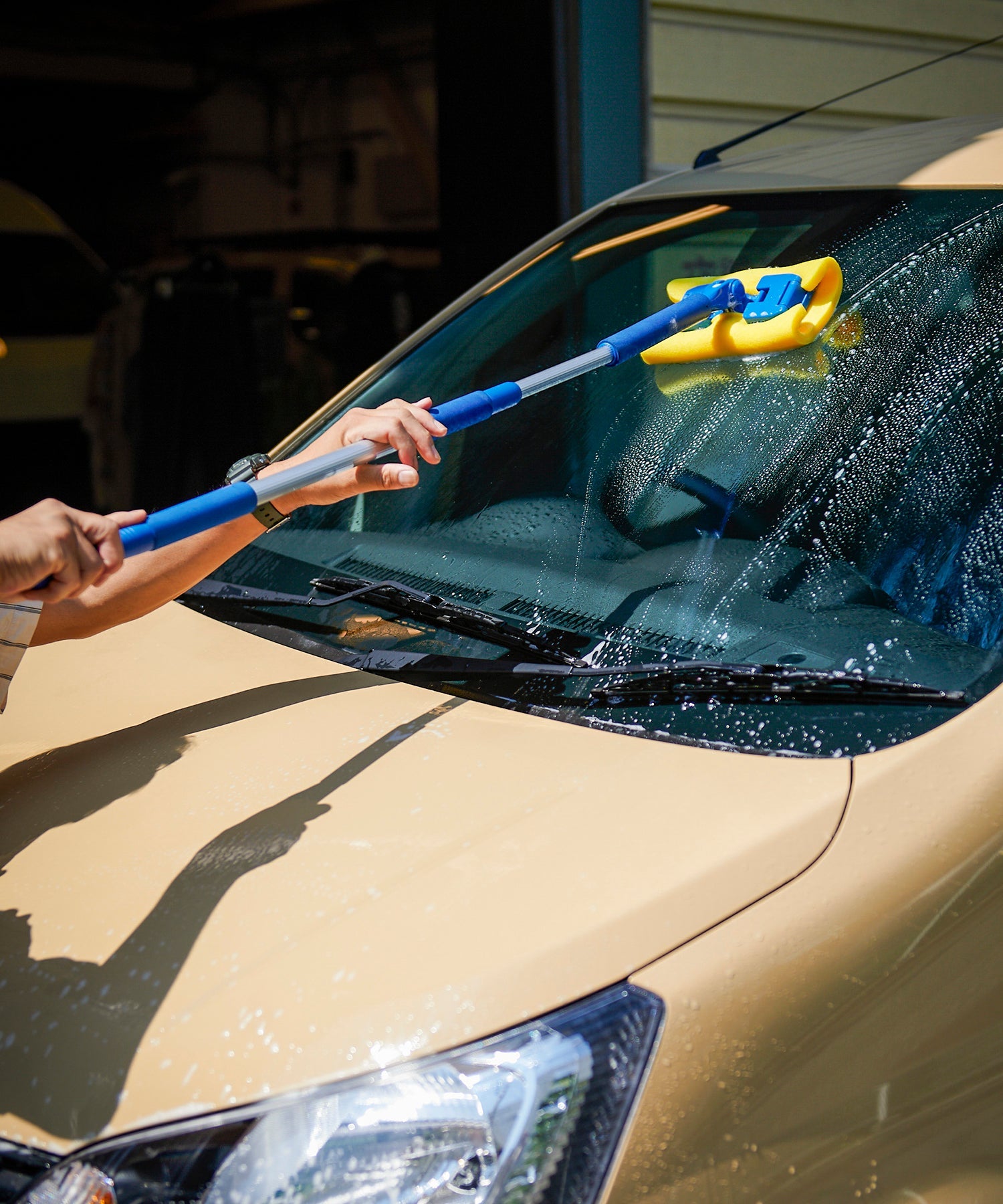 おしゃれ おすすめ 洗車用品 洗車用具 伸縮 ロング スポンジ モップ オートバックス