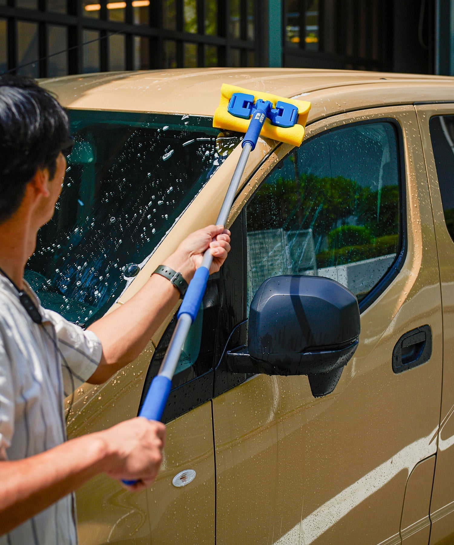 おしゃれ おすすめ 洗車用品 洗車用具 伸縮 ロング スポンジ モップ オートバックス