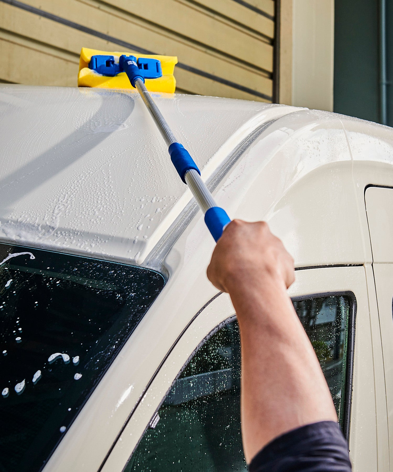 おしゃれ おすすめ 洗車用品 洗車用具 伸縮 ロング スポンジ モップ オートバックス