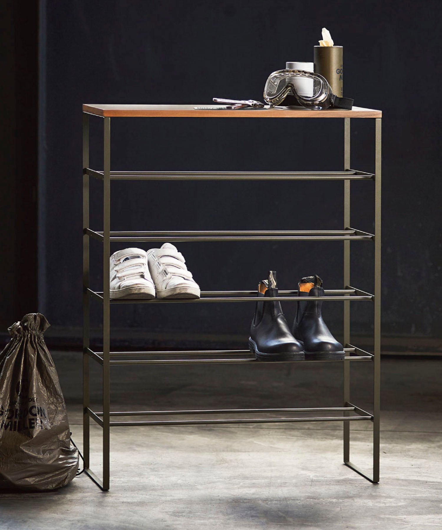 おしゃれ おすすめ TOWER 山﨑実業 6ステップ ラック 棚 下駄箱 シューズラック