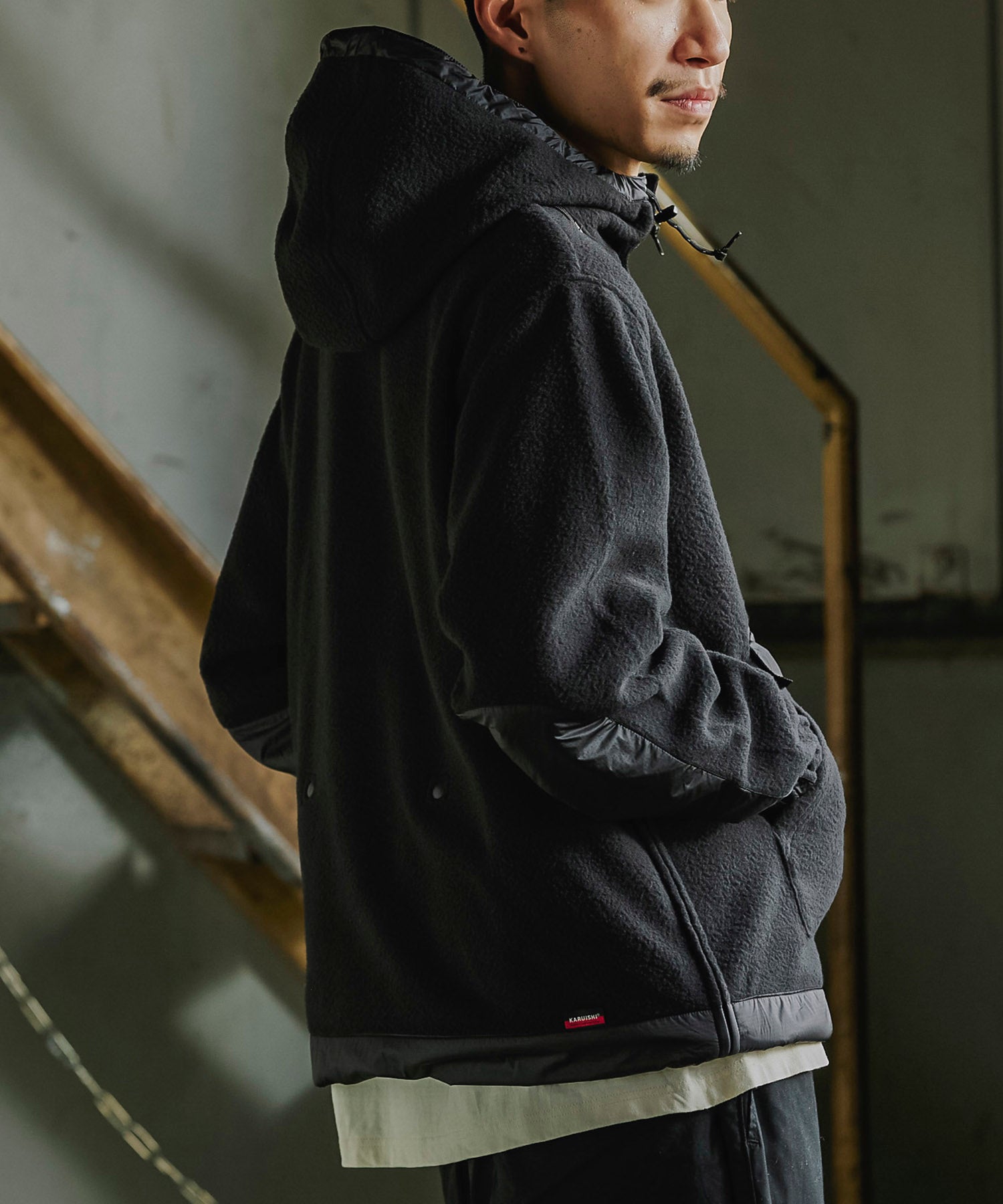 おしゃれ おすすめ ワークウェア ブランド カルイシ フリース アノラック