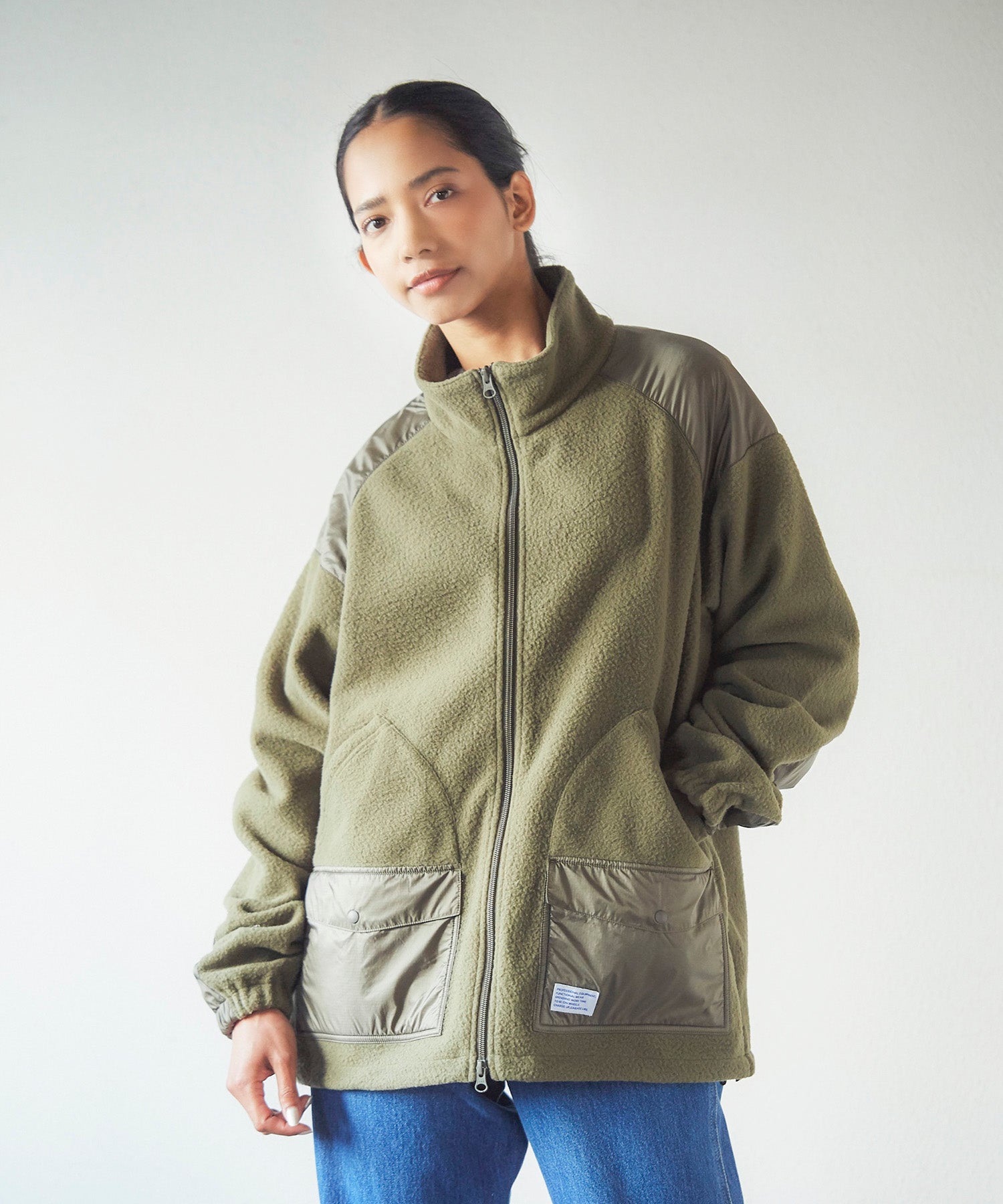 おしゃれ おすすめ ワークウェア ブランド カルイシ フリース ジップアップ ブルゾン