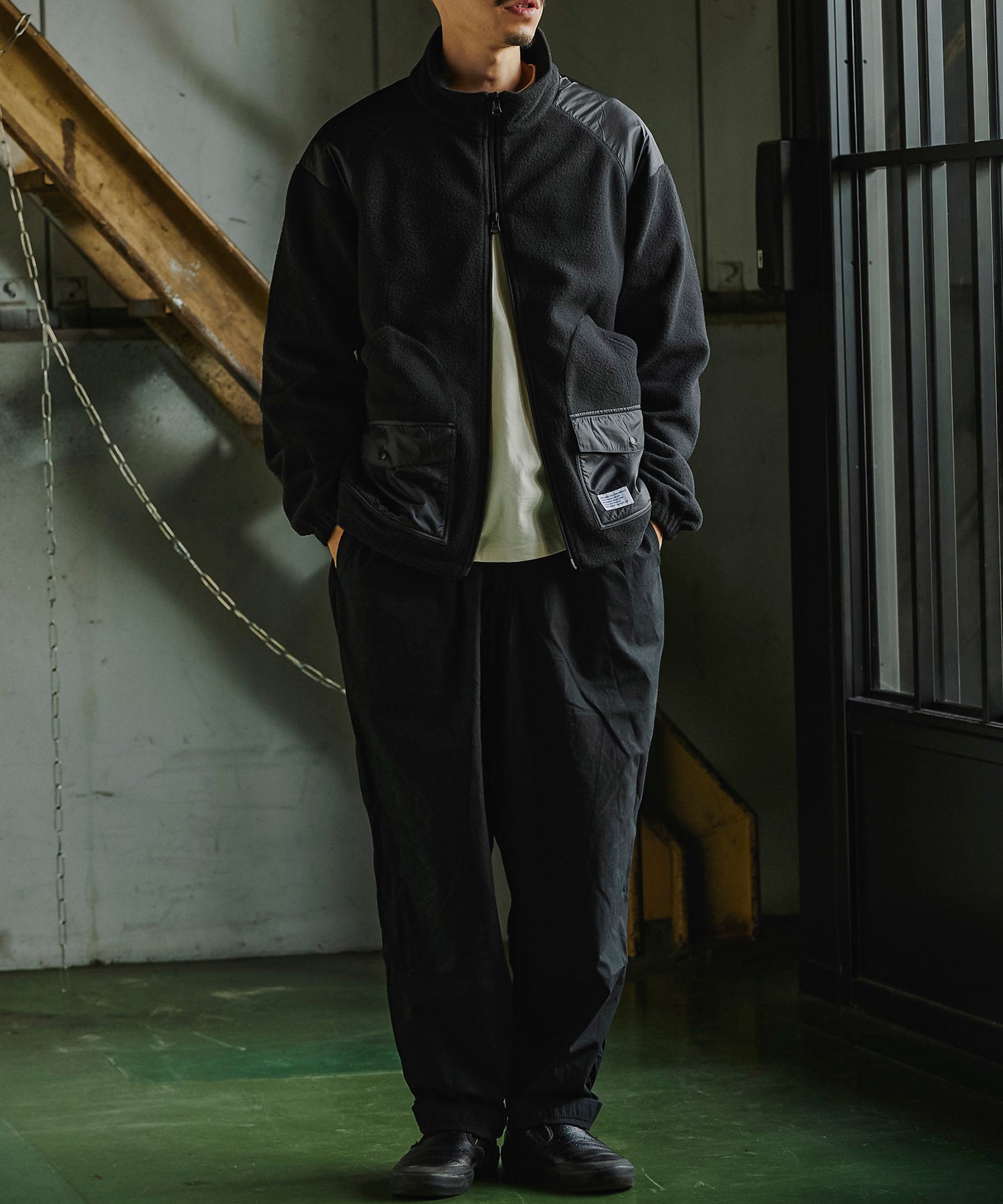 おしゃれ おすすめ ワークウェア ブランド カルイシ フリース ジップアップ ブルゾン