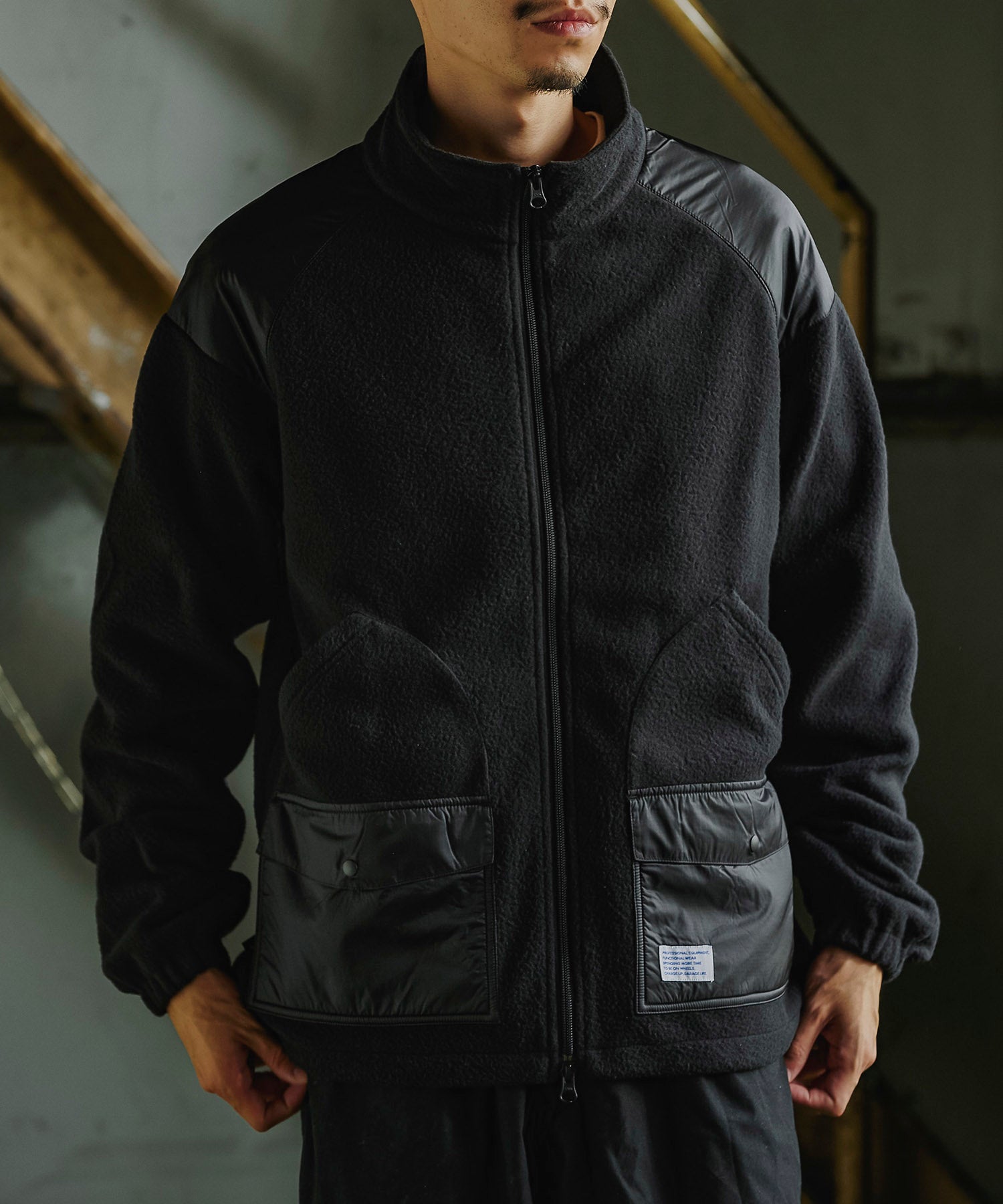 おしゃれ おすすめ ワークウェア ブランド カルイシ フリース ジップアップ ブルゾン