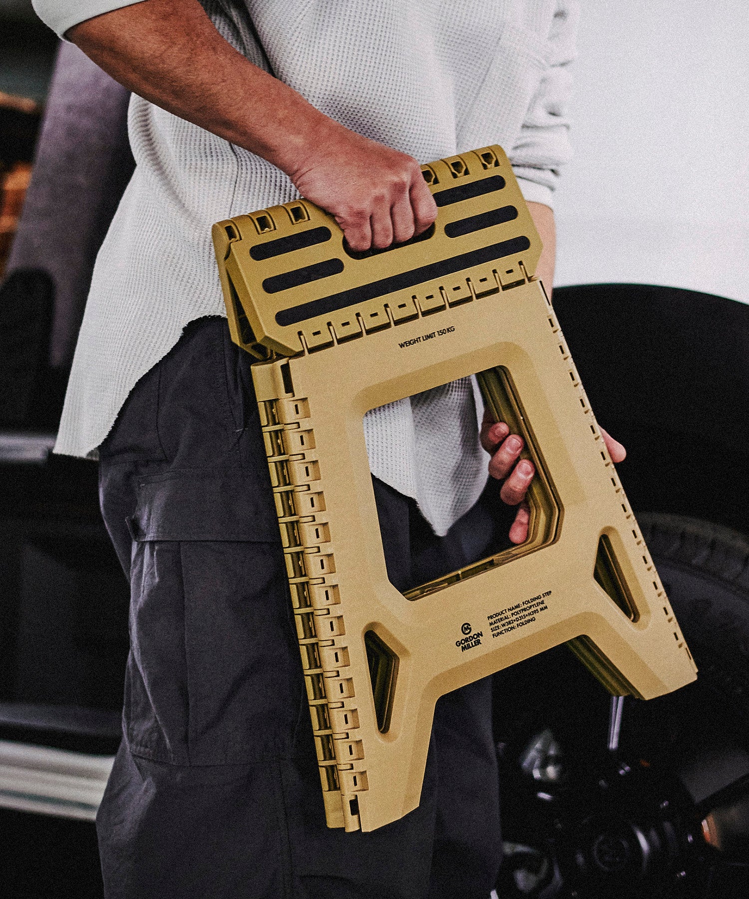 おしゃれ おすすめ 洗車用品 掃除 作業用 フォールディング ステップ 折りたたみ 踏み台