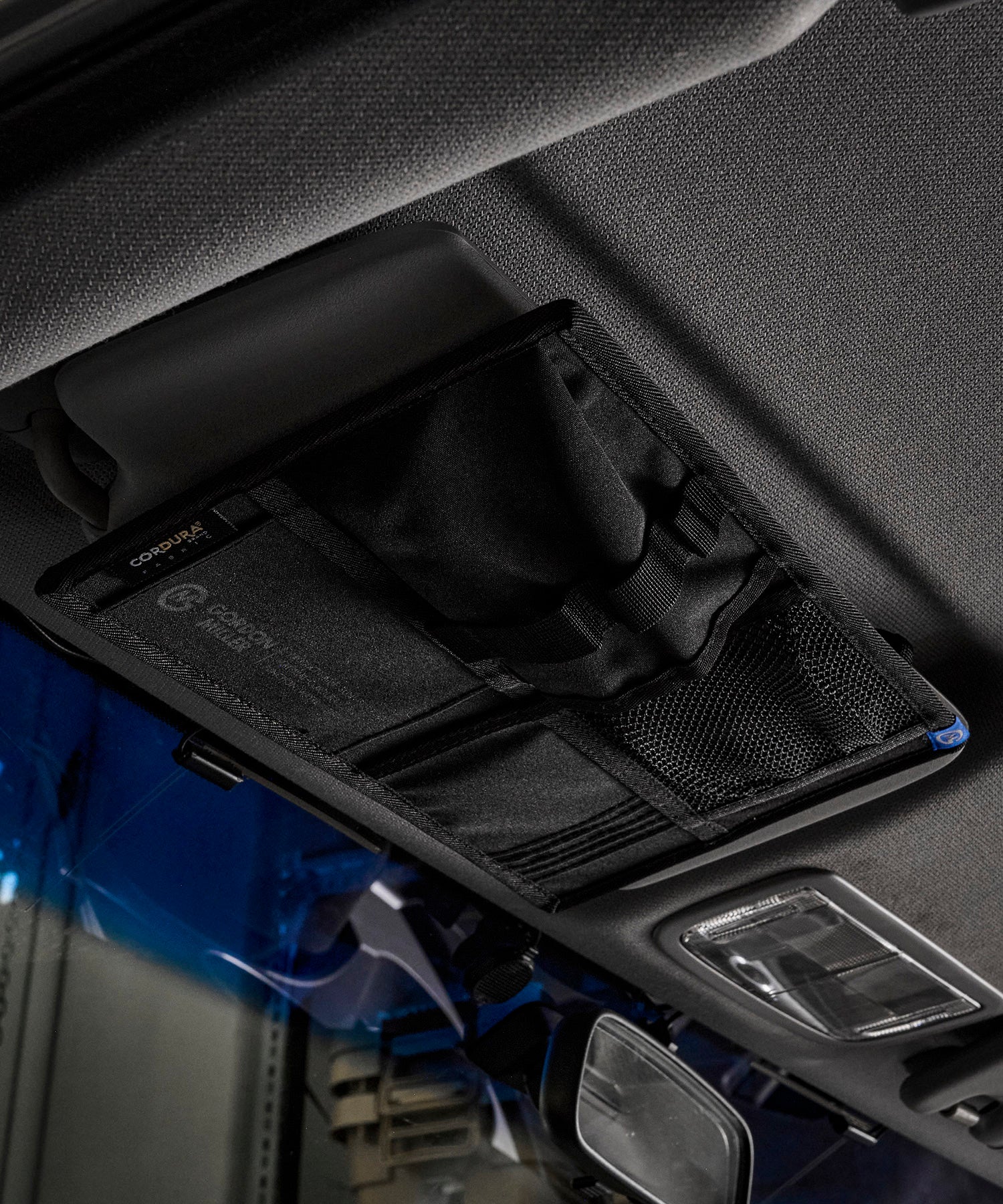 おしゃれ おすすめ カー用品 コーデュラ サンバイザー ポケット 便利グッズ 収納