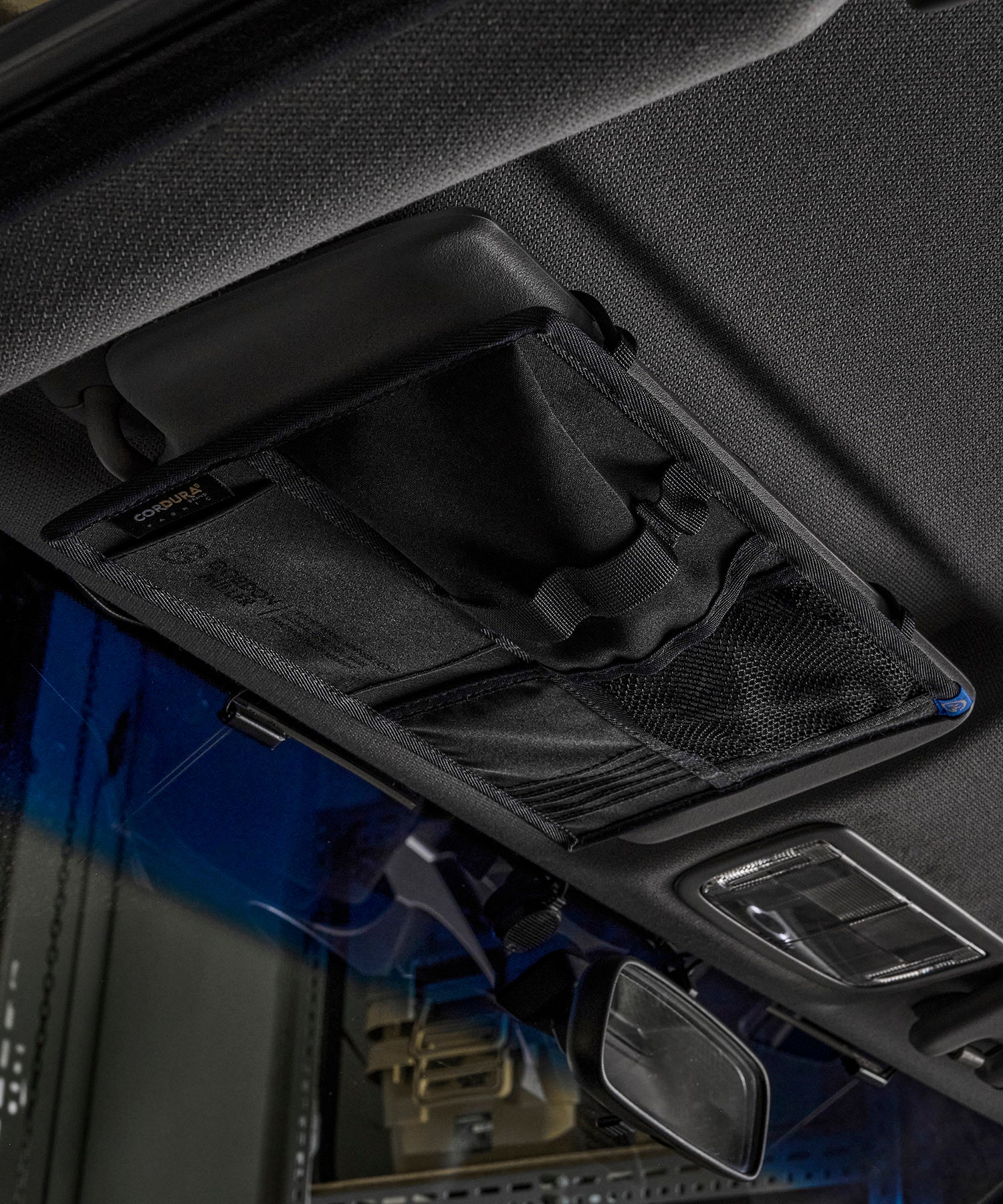 おしゃれ おすすめ カー用品 コーデュラ サンバイザー ポケット 便利グッズ 収納