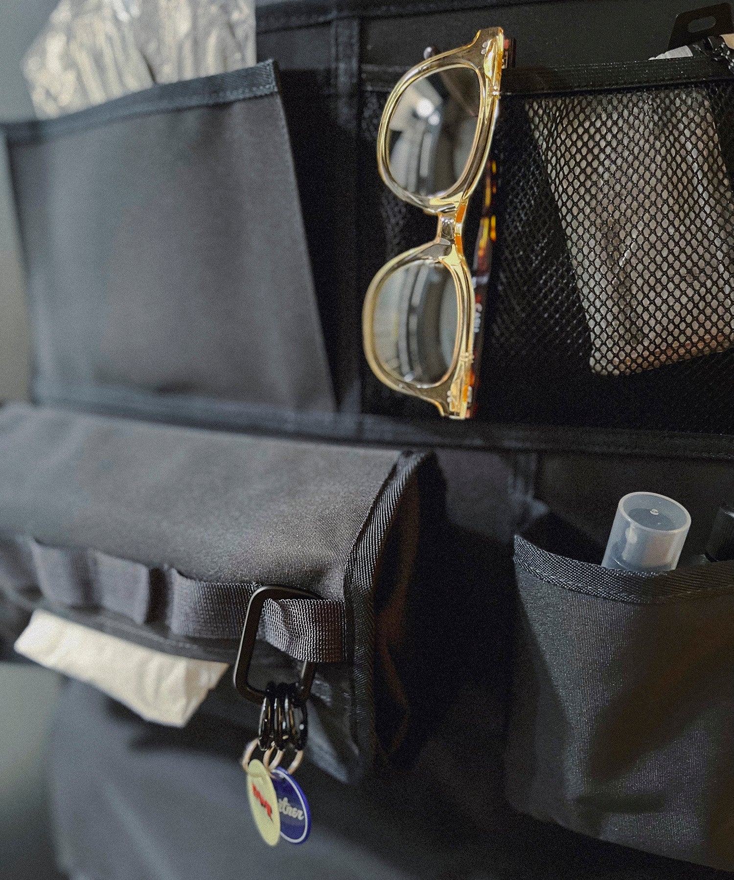 おしゃれ おすすめ カー用品 コーデュラ シートバック ポケット 便利グッズ 収納