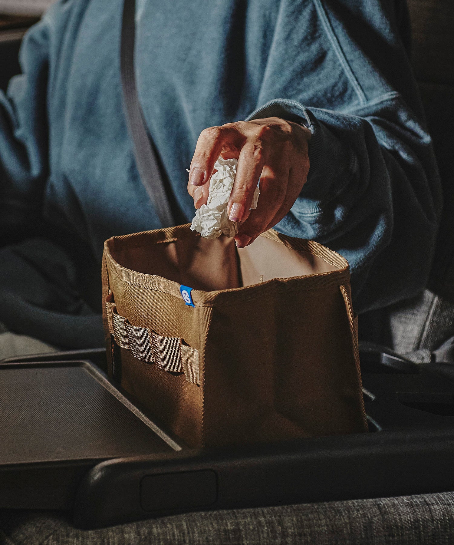 おしゃれ おすすめ カー用品 コーデュラ ダストボックス 便利グッズ ゴミ箱