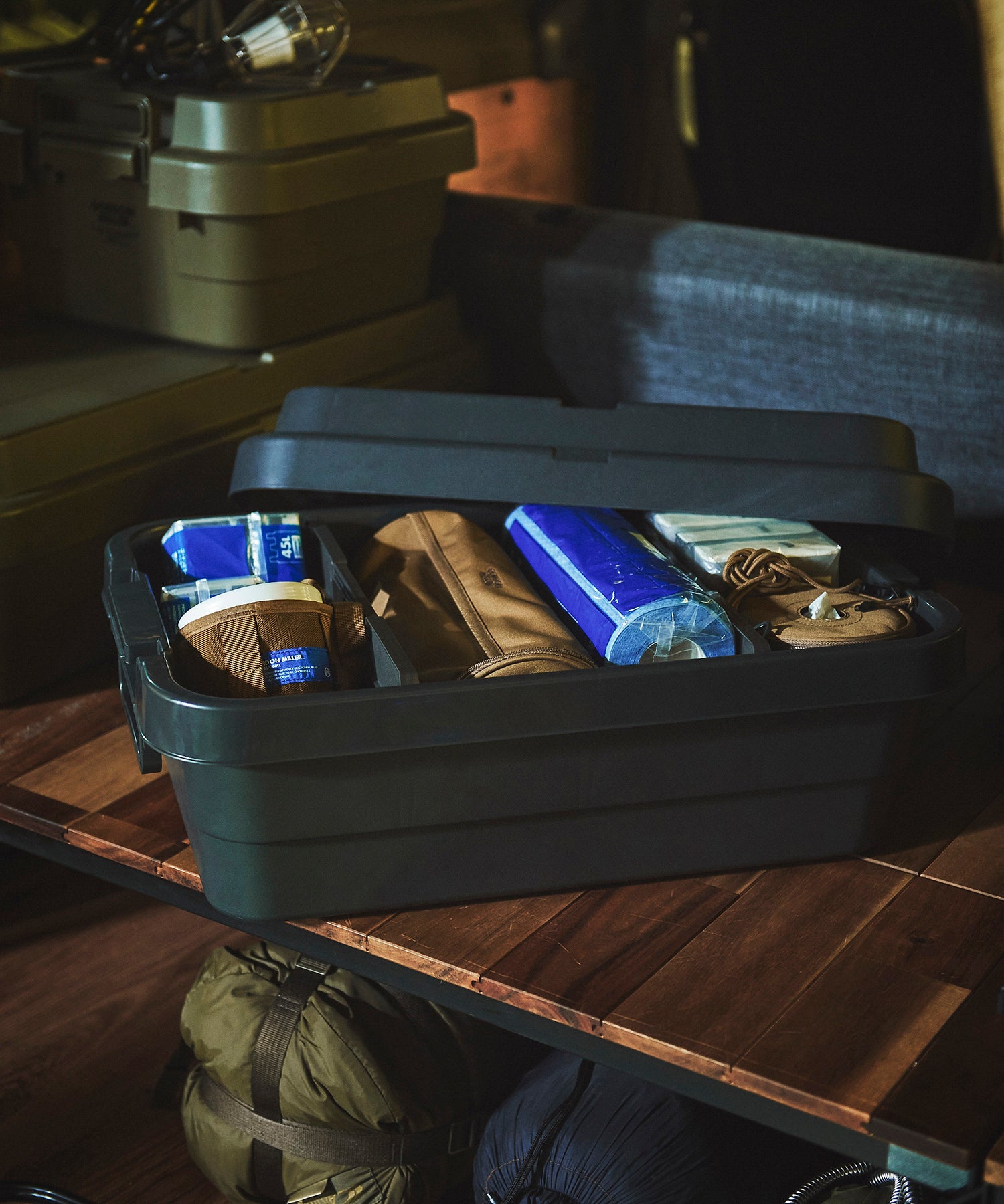 おしゃれ おすすめ 積み重ね可能 座れる フタ付き 収納ボックス スタッキング トランクカーゴ