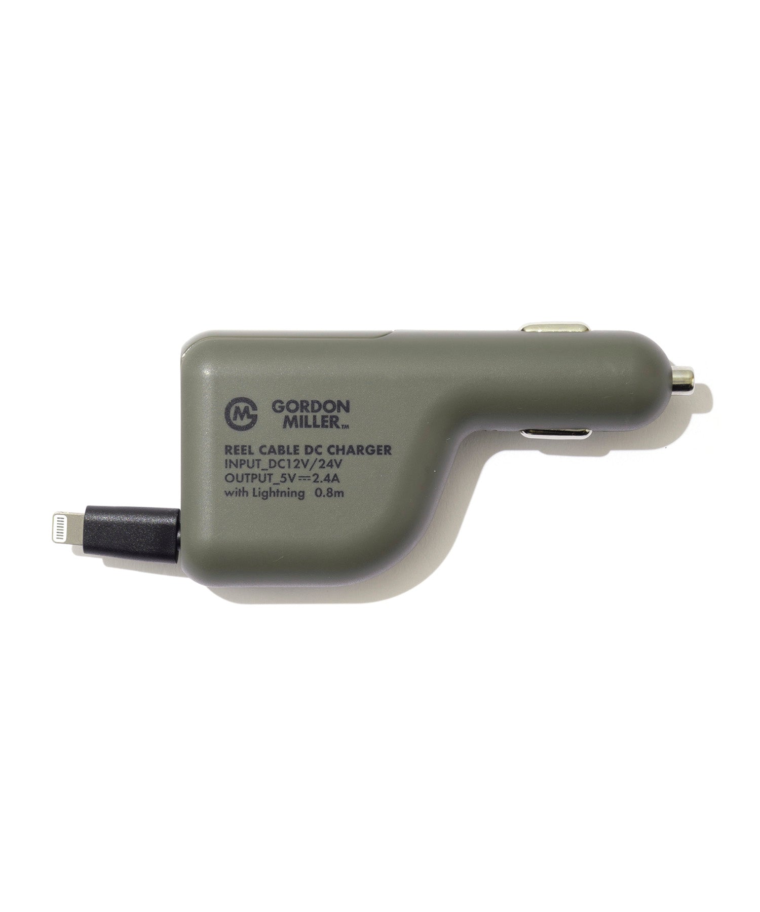 おしゃれ おすすめ カー用品 ライトニング 巻取り型 充電器 便利グッズ シガーソケット用