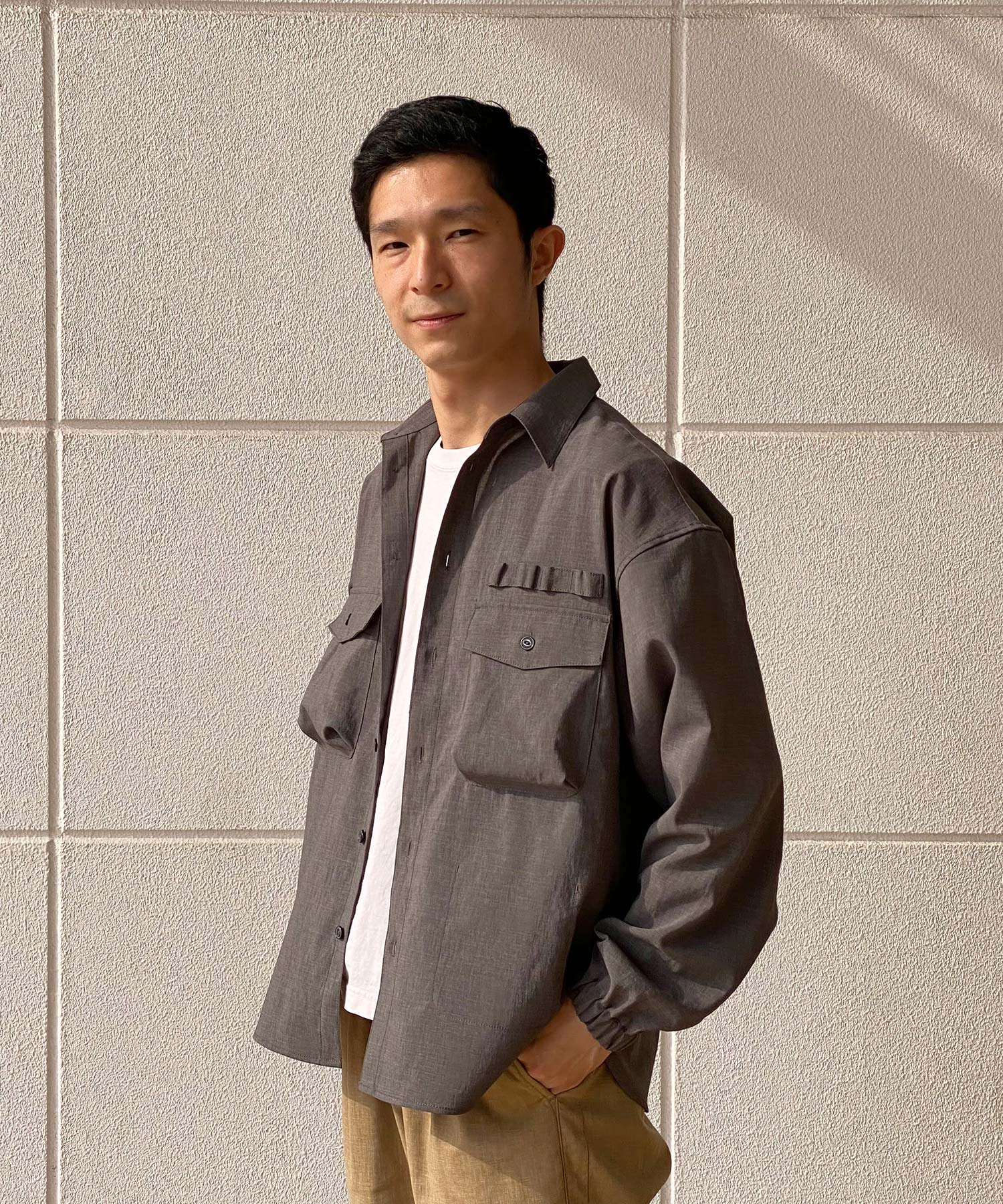 おしゃれ おすすめ ワークウェア ブランド イージーケア リネン スモッグ シャツ