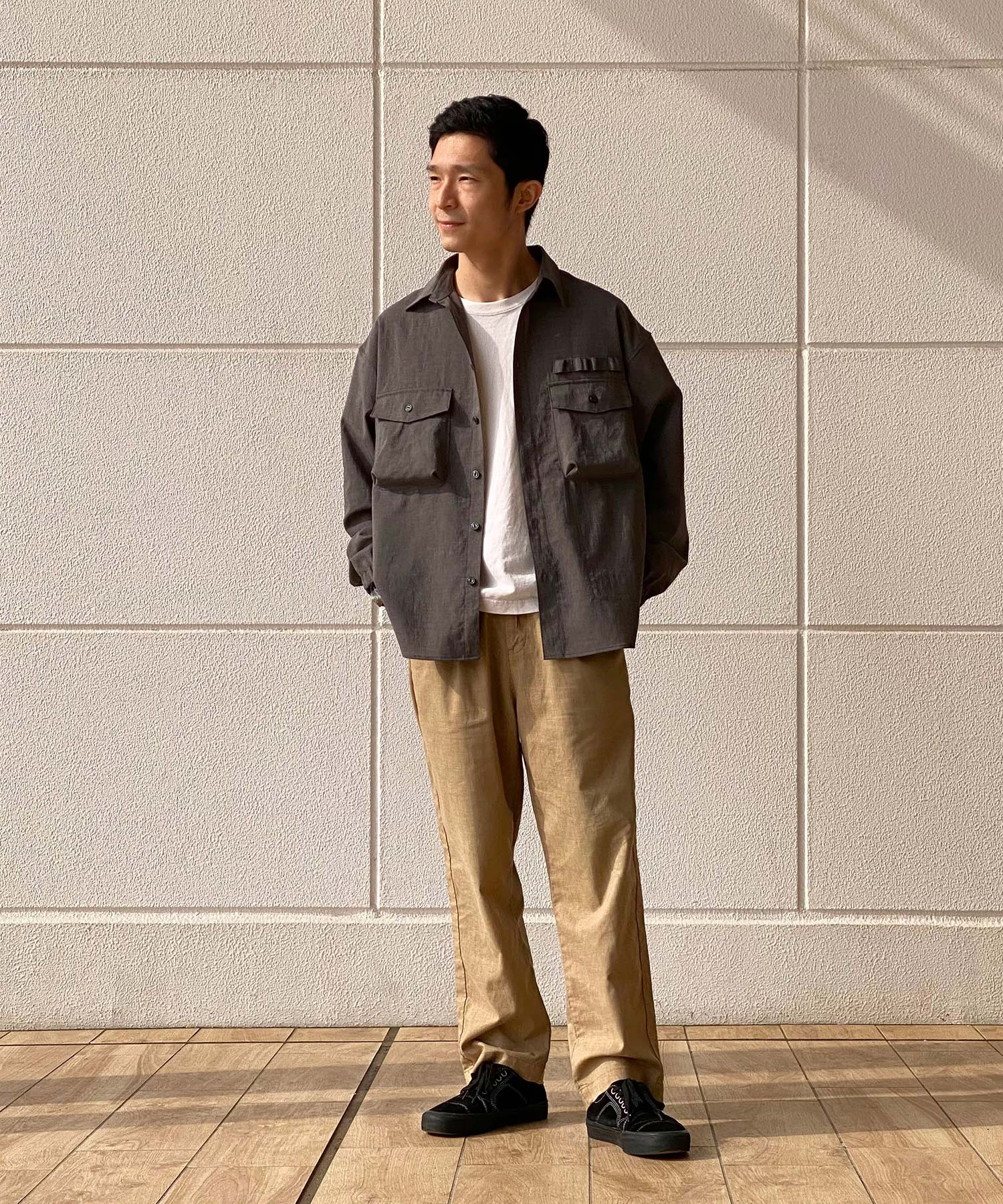 おしゃれ おすすめ ワークウェア ブランド イージーケア リネン スモッグ シャツ