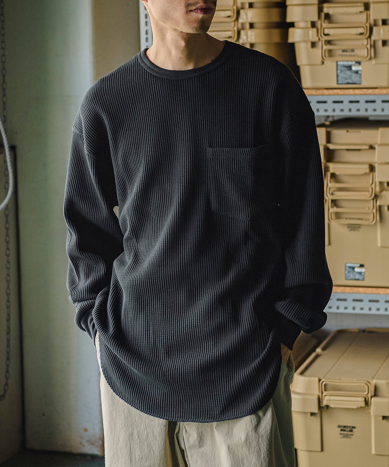 おしゃれ おすすめ ワークウェア ブランド ワッフル イージー フィット クルー