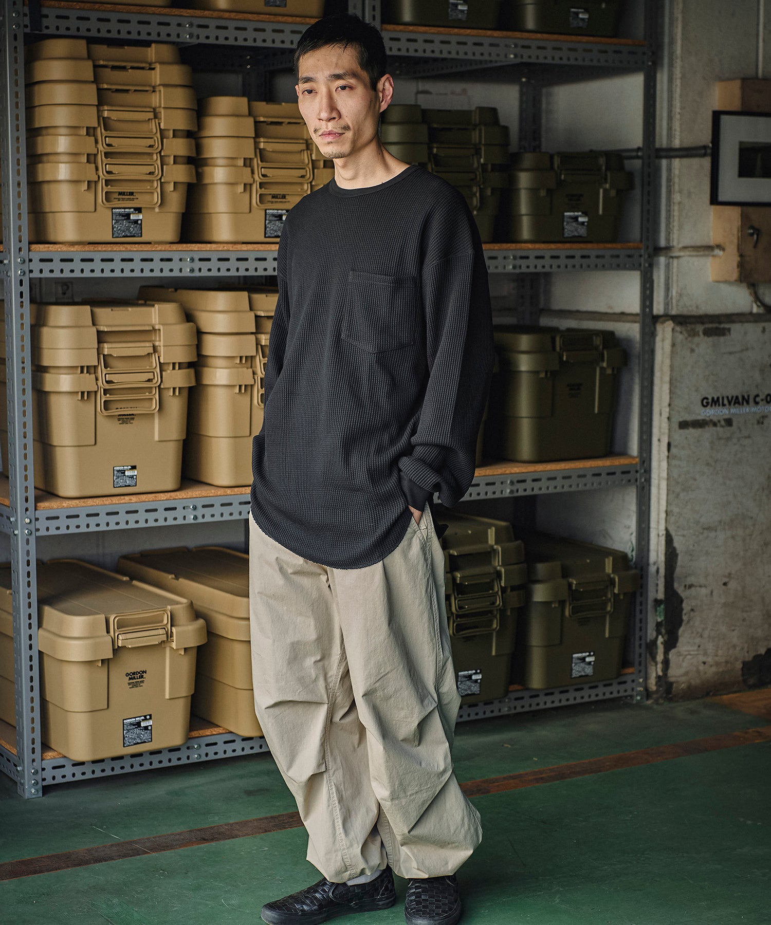 おしゃれ おすすめ ワークウェア ブランド ワッフル イージー フィット クルー