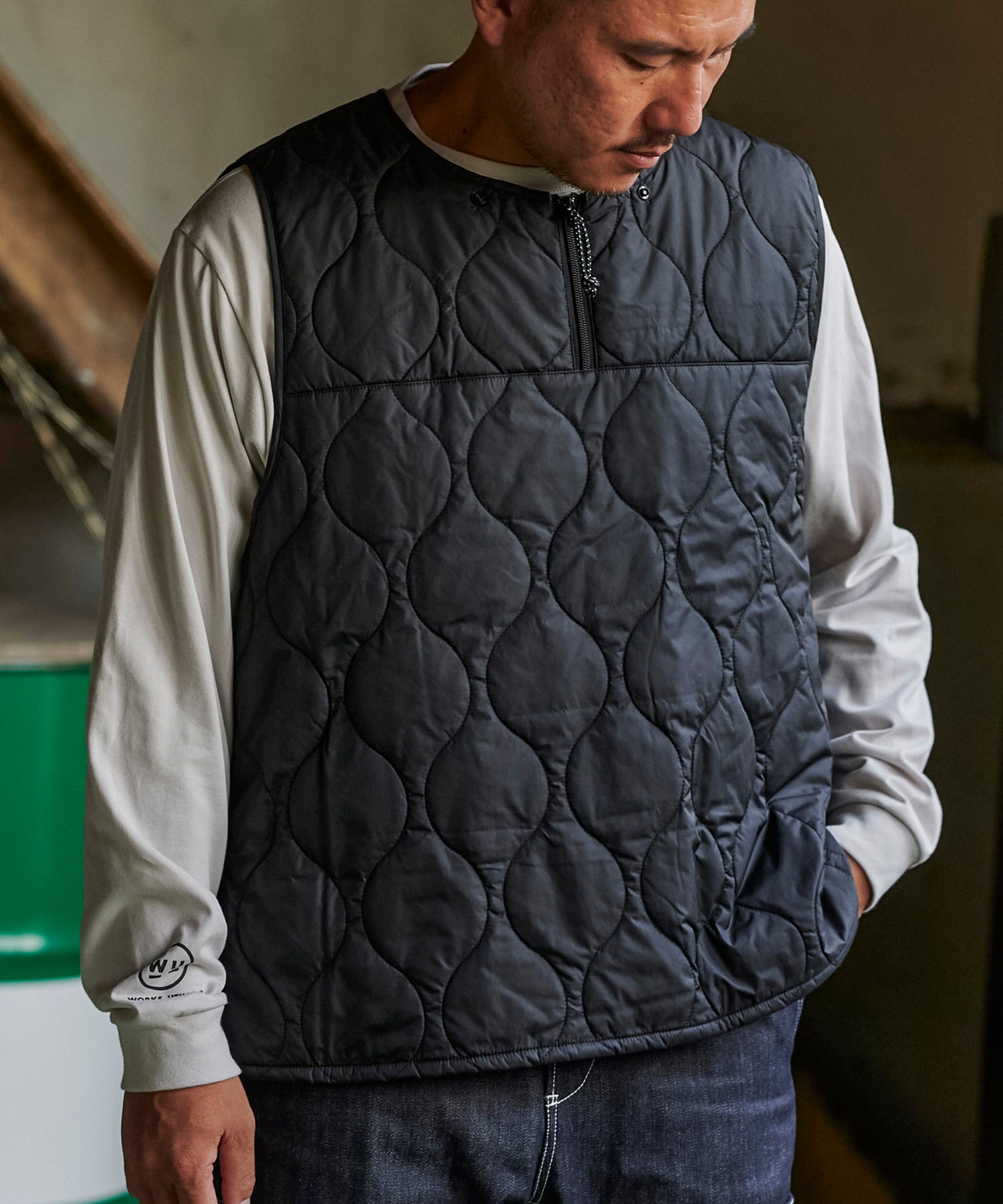 アパレル おしゃれ おすすめ ワークウェア ブランド 取外し キルト ライナー ガレージ アノラック