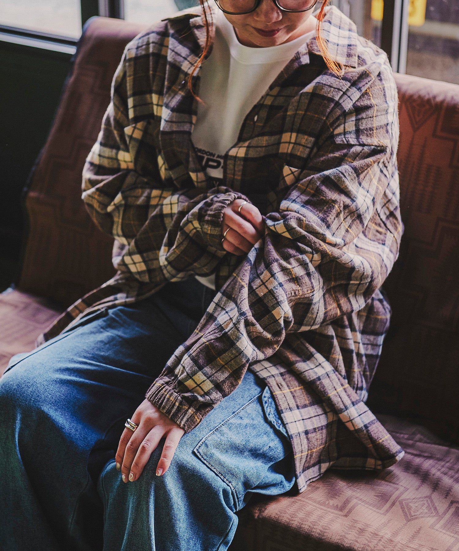 おしゃれ おすすめ ワークウェア ブランド ネルチェック オープンカラー スモッグシャツ