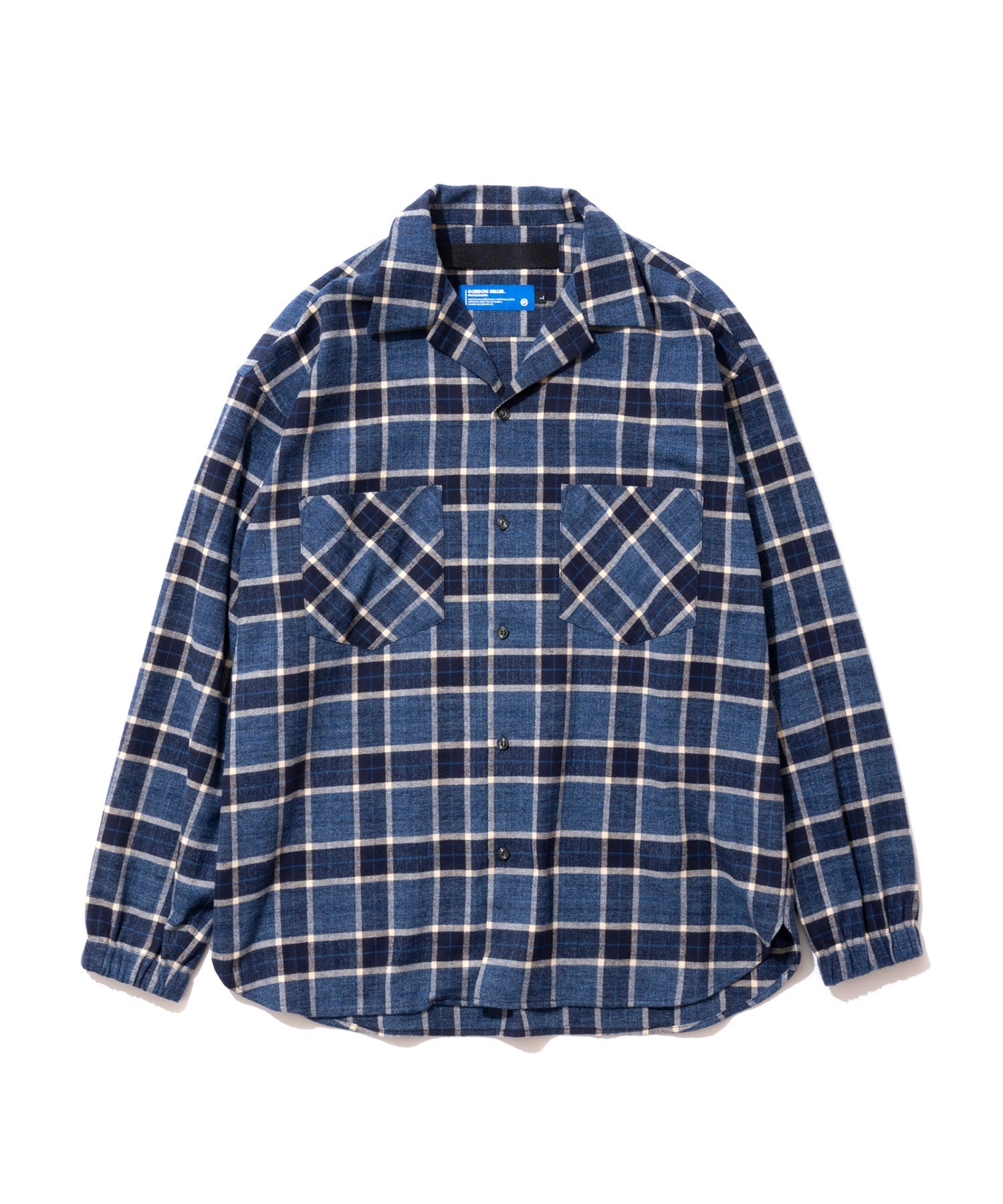 おしゃれ おすすめ ワークウェア ブランド ネルチェック オープンカラー スモッグシャツ