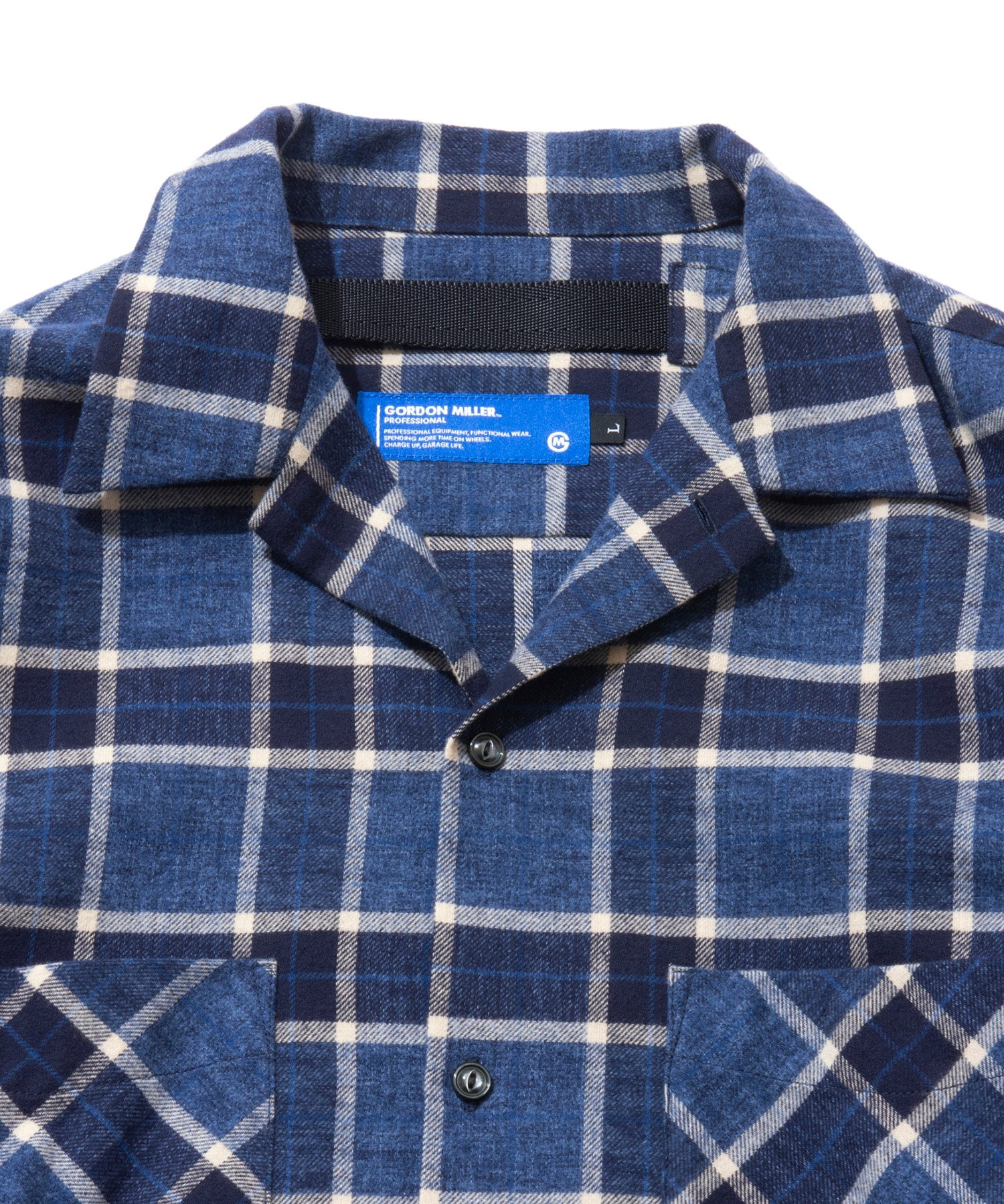 おしゃれ おすすめ ワークウェア ブランド ネルチェック オープンカラー スモッグシャツ