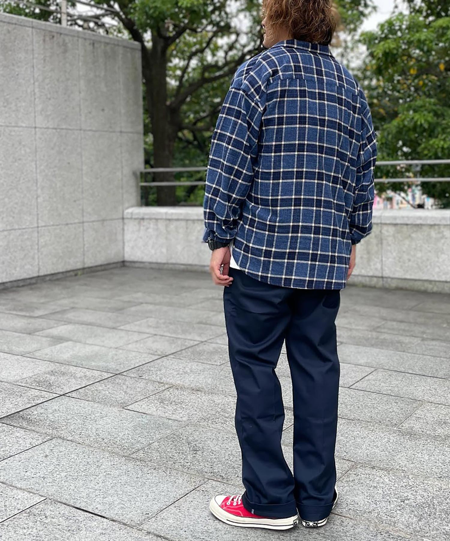 おしゃれ おすすめ ワークウェア ブランド ネルチェック オープンカラー スモッグシャツ