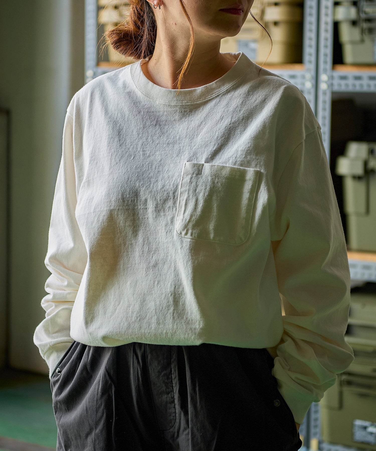 おしゃれ おすすめ ワークウェア ブランド コーデュラ ポケット 長袖 Tシャツ