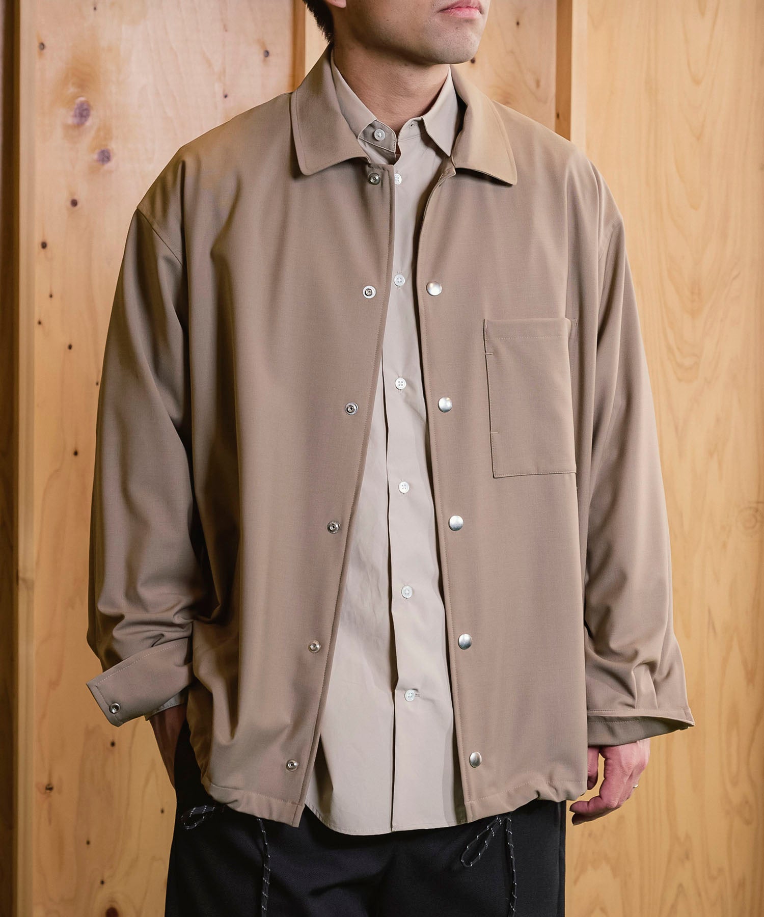 ジャックミラー シームレスライフ アパレル ワークウェア シンプル ファッション おすすめ おしゃれ JML ジェンダーレス ウール 冬 ブルゾン アウター ベージュ