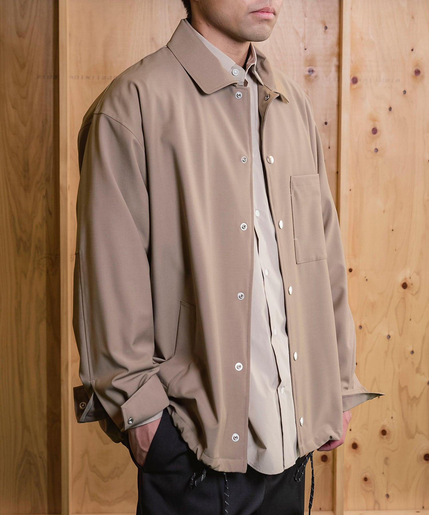 ジャックミラー シームレスライフ アパレル ワークウェア シンプル ファッション おすすめ おしゃれ JML ジェンダーレス ウール 冬 ブルゾン アウター ベージュ