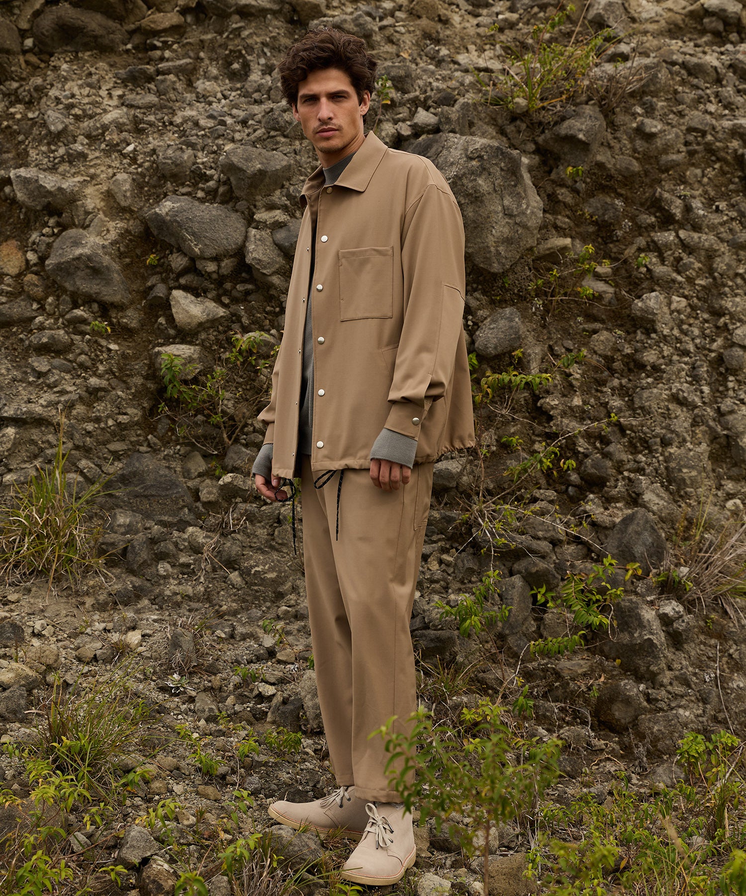 ジャックミラー シームレスライフ アパレル ワークウェア シンプル ファッション おすすめ おしゃれ JML ジェンダーレス ウール 冬 ブルゾン アウター ベージュ