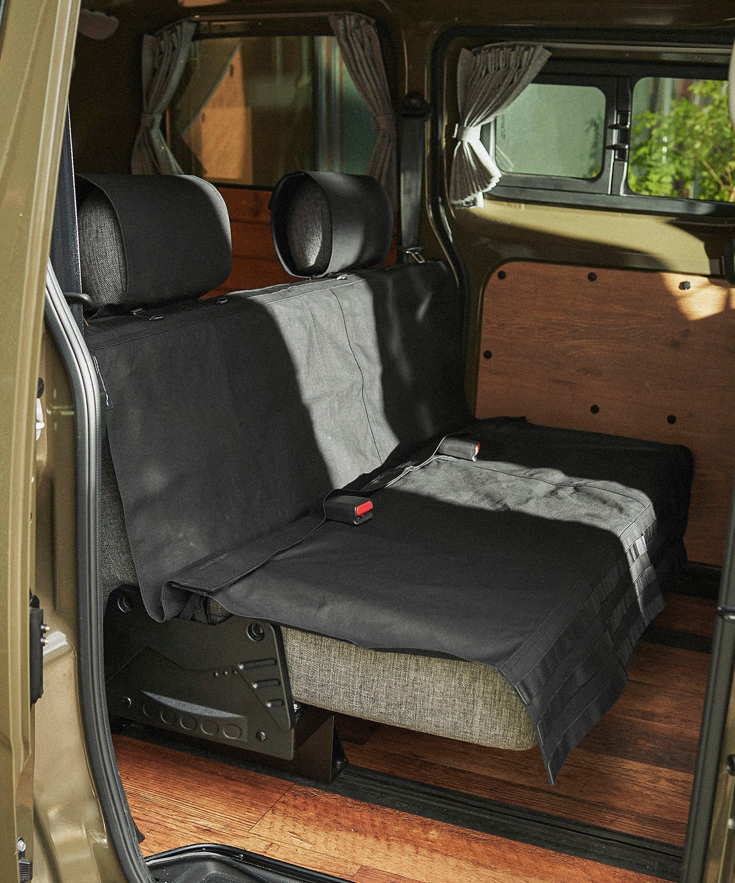 おしゃれ おすすめ カー用品 車 かけるだけ キャンバス 防水 汎用 リア シートカバー