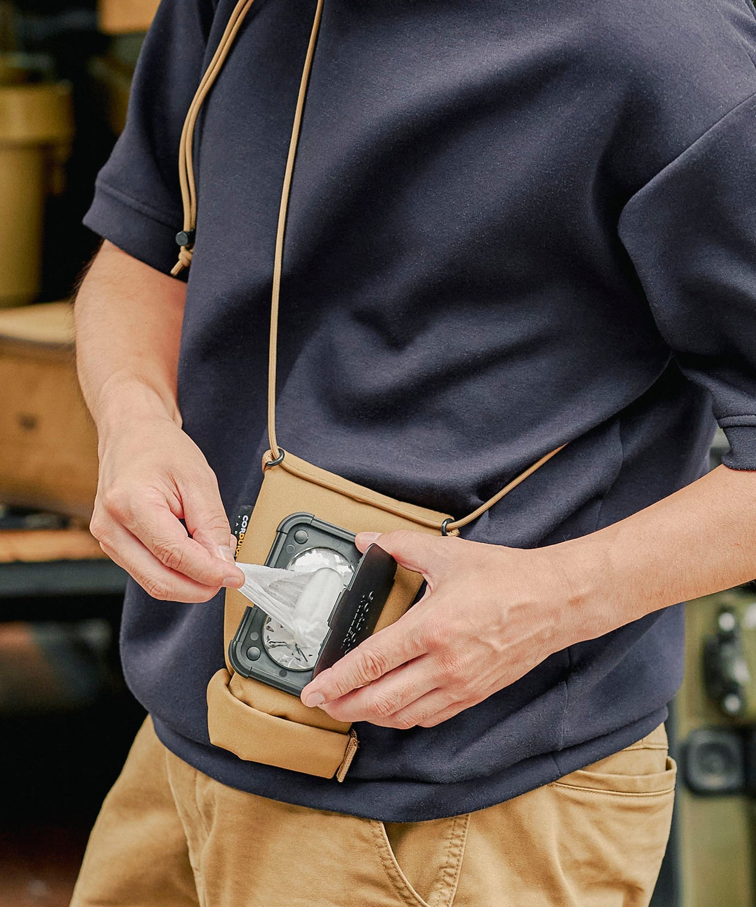 おしゃれ おすすめ アウトドア コーデュラ ウェットクロス カバー ウェットティッシュ ケース