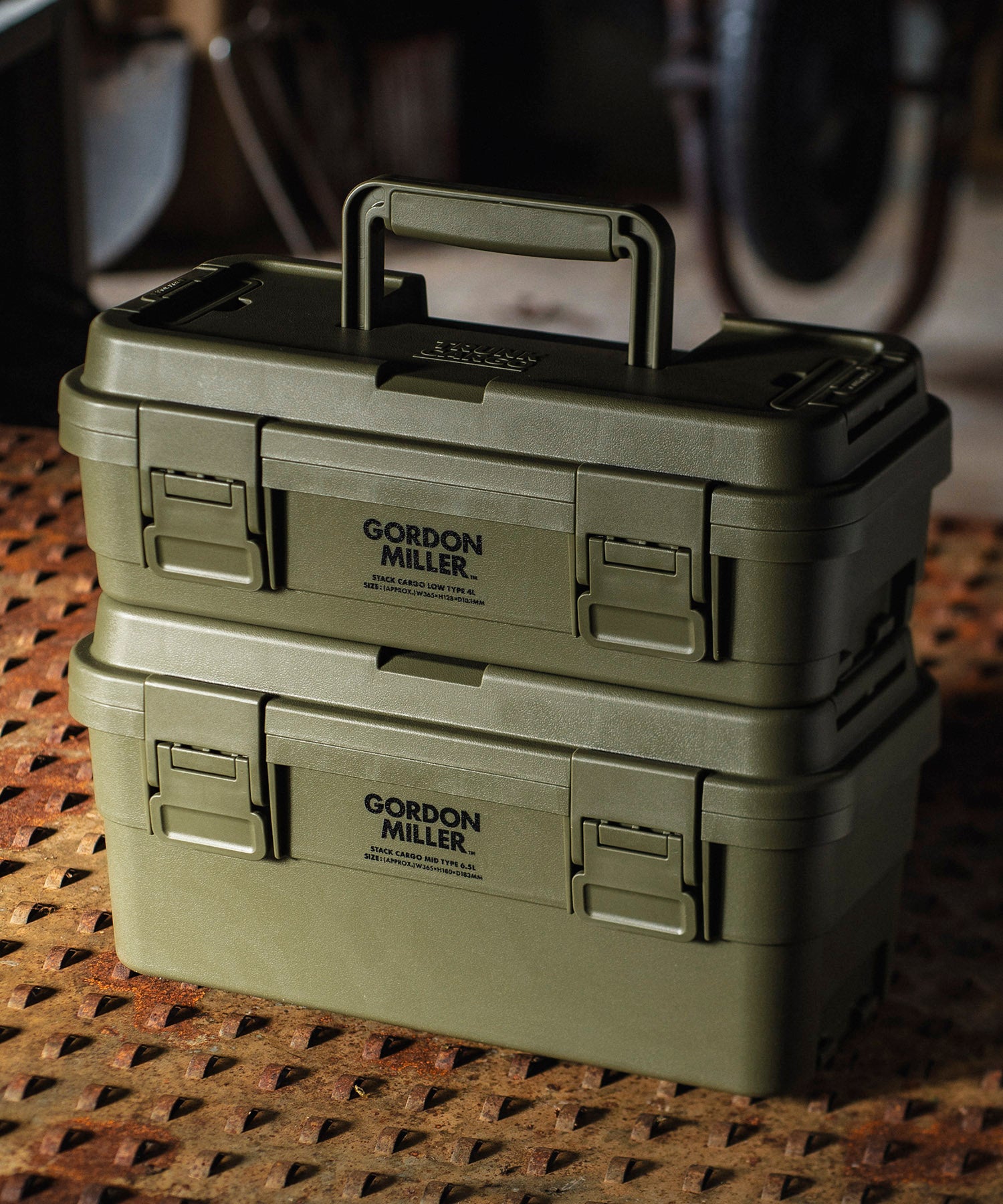 おしゃれ おすすめ 積み重ね フタ付き 収納ボックス スタック カーゴ ミッド 工具箱