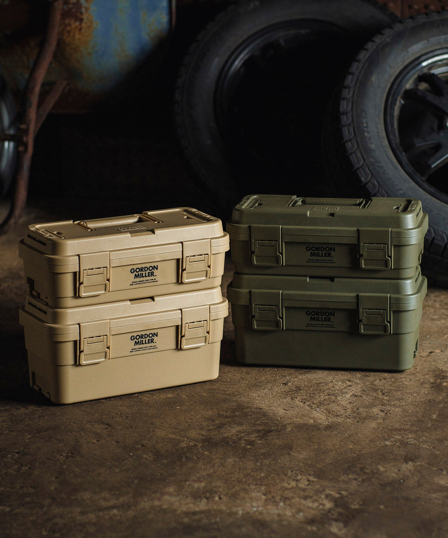 おしゃれ おすすめ 積み重ね フタ付き 収納ボックス スタック カーゴ ミッド 工具箱