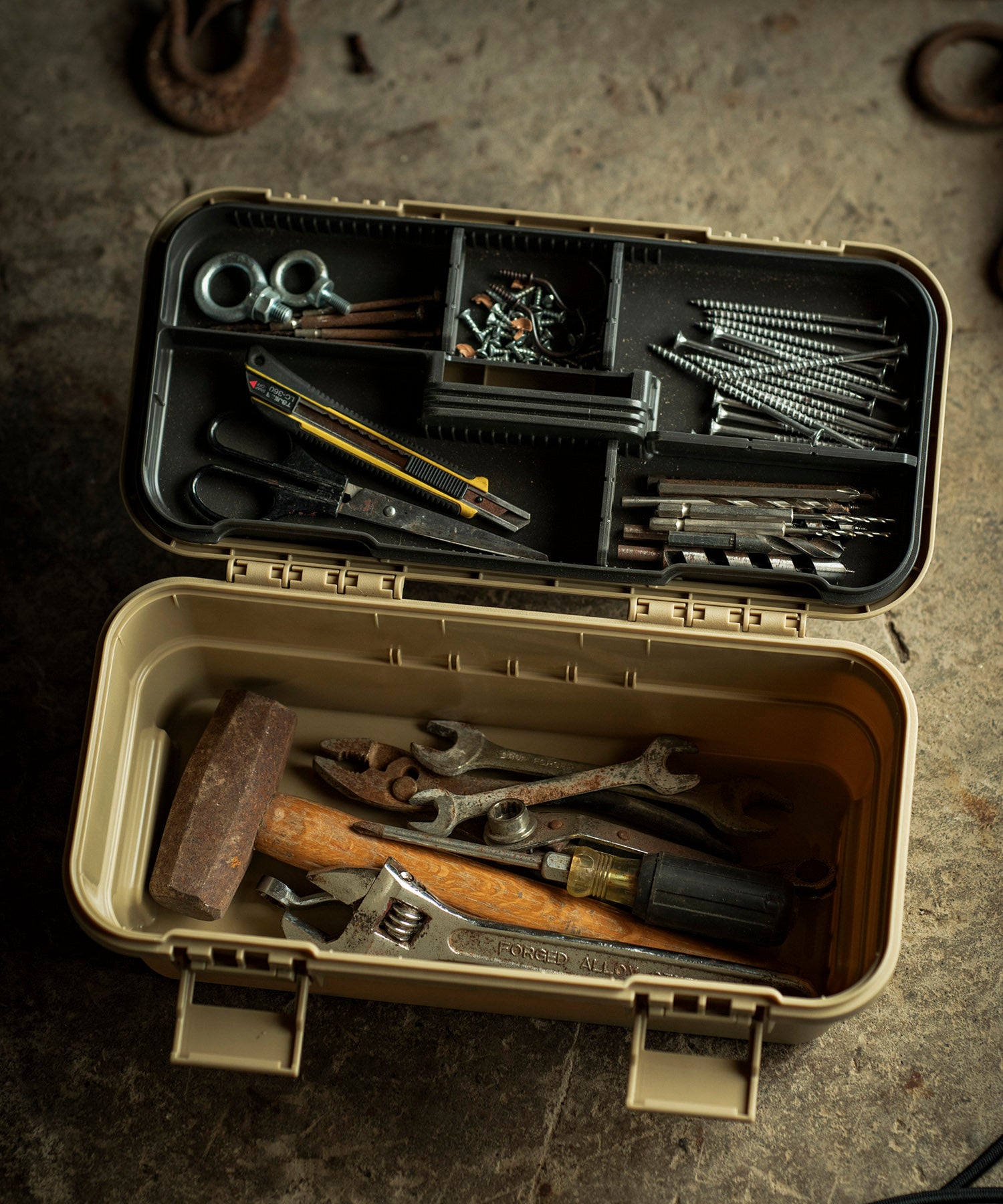 おしゃれ おすすめ 積み重ね フタ付き 収納ボックス スタック カーゴ ミッド 工具箱