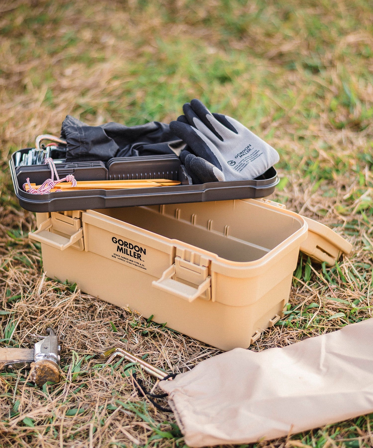 おしゃれ おすすめ 積み重ね フタ付き 収納ボックス スタック カーゴ ミッド 工具箱