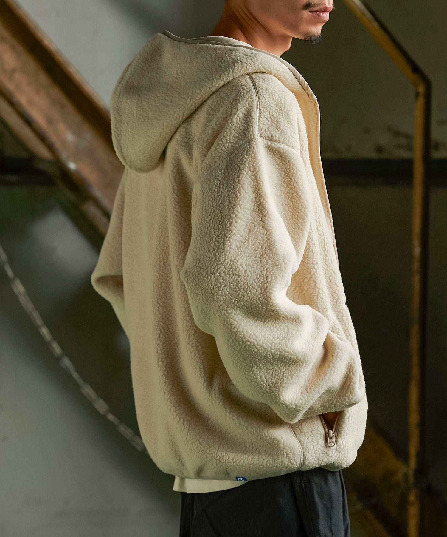 おしゃれ おすすめ ワークウェア ブランド リバーシブル スウェット ジップアップ パーカ