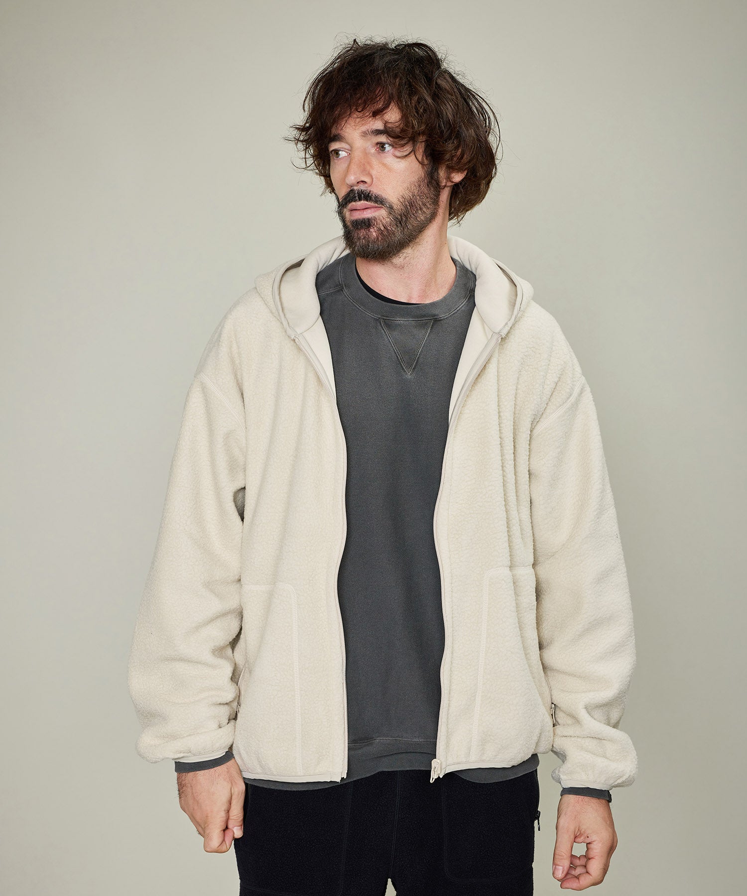 おしゃれ おすすめ ワークウェア ブランド リバーシブル スウェット ジップアップ パーカ