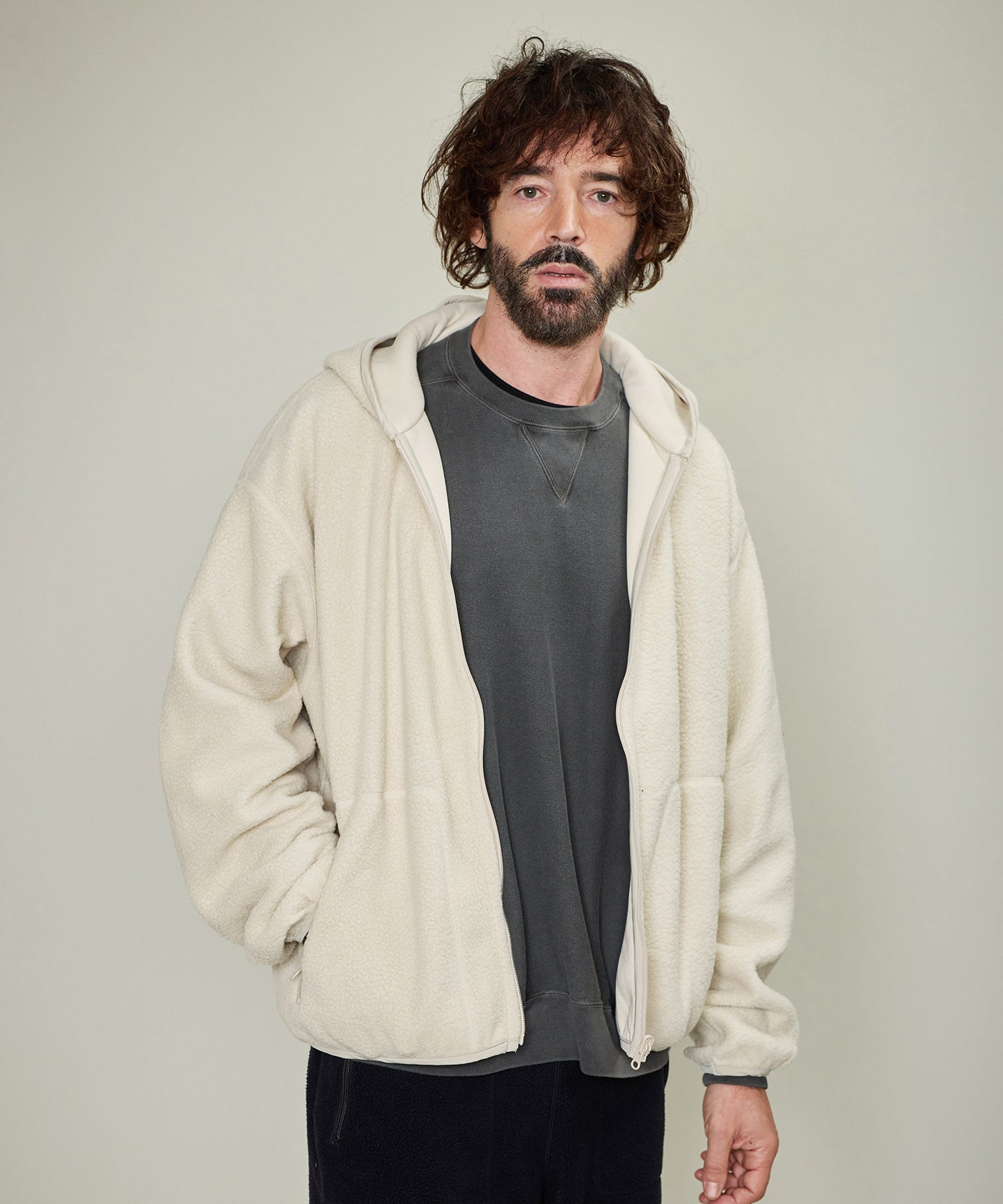 おしゃれ おすすめ ワークウェア ブランド リバーシブル スウェット ジップアップ パーカ