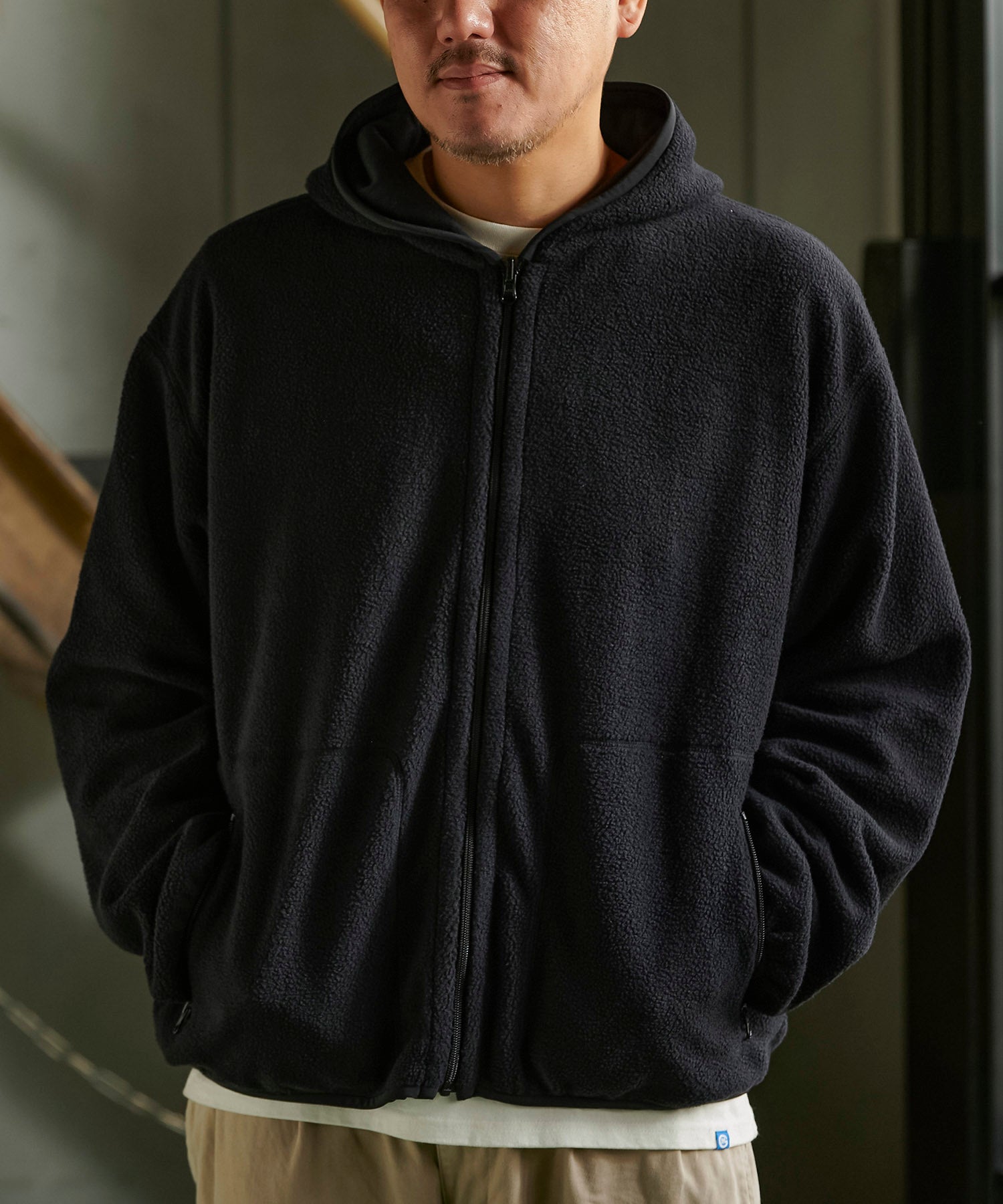 おしゃれ おすすめ ワークウェア ブランド リバーシブル スウェット ジップアップ パーカ