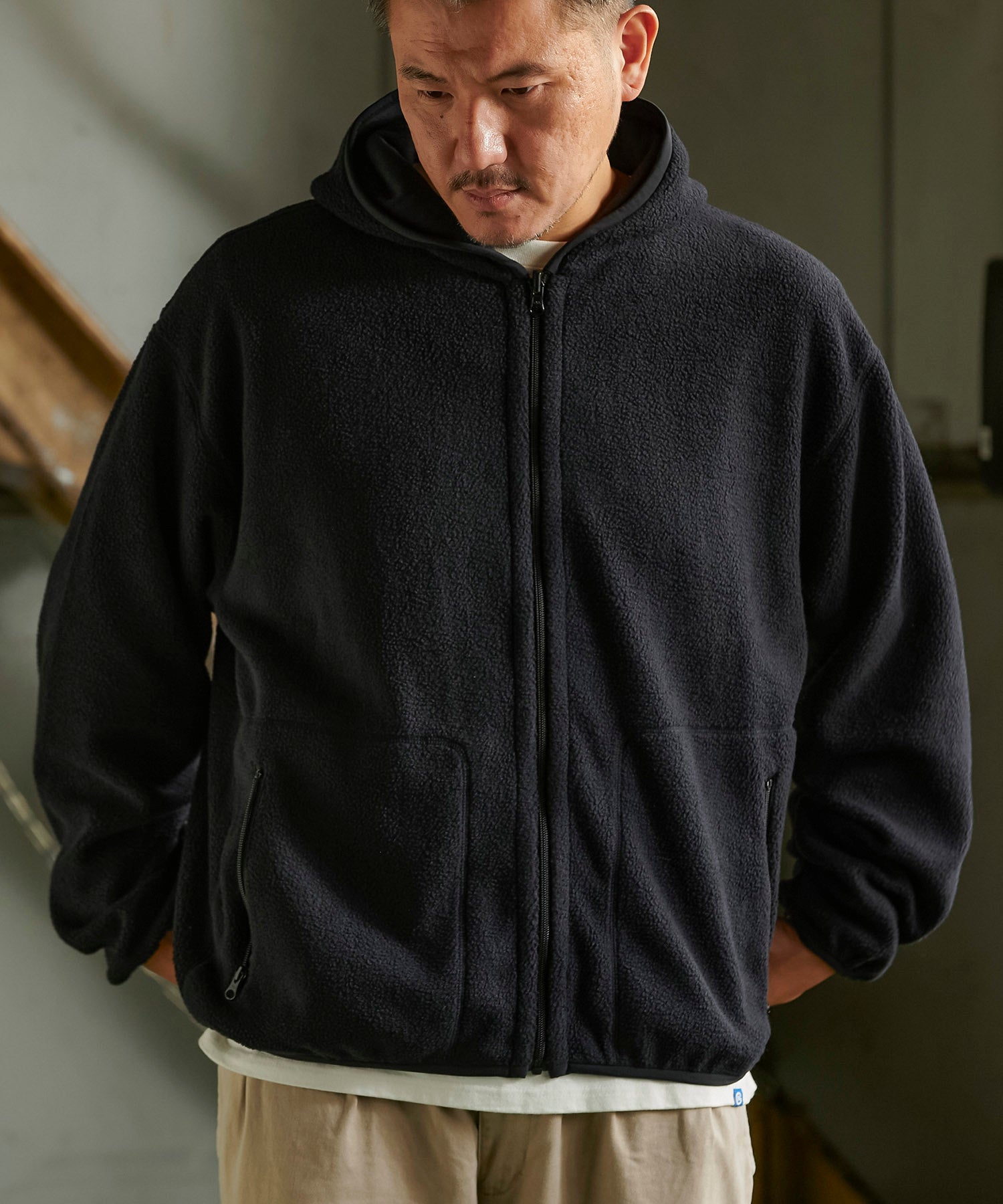 おしゃれ おすすめ ワークウェア ブランド リバーシブル スウェット ジップアップ パーカ