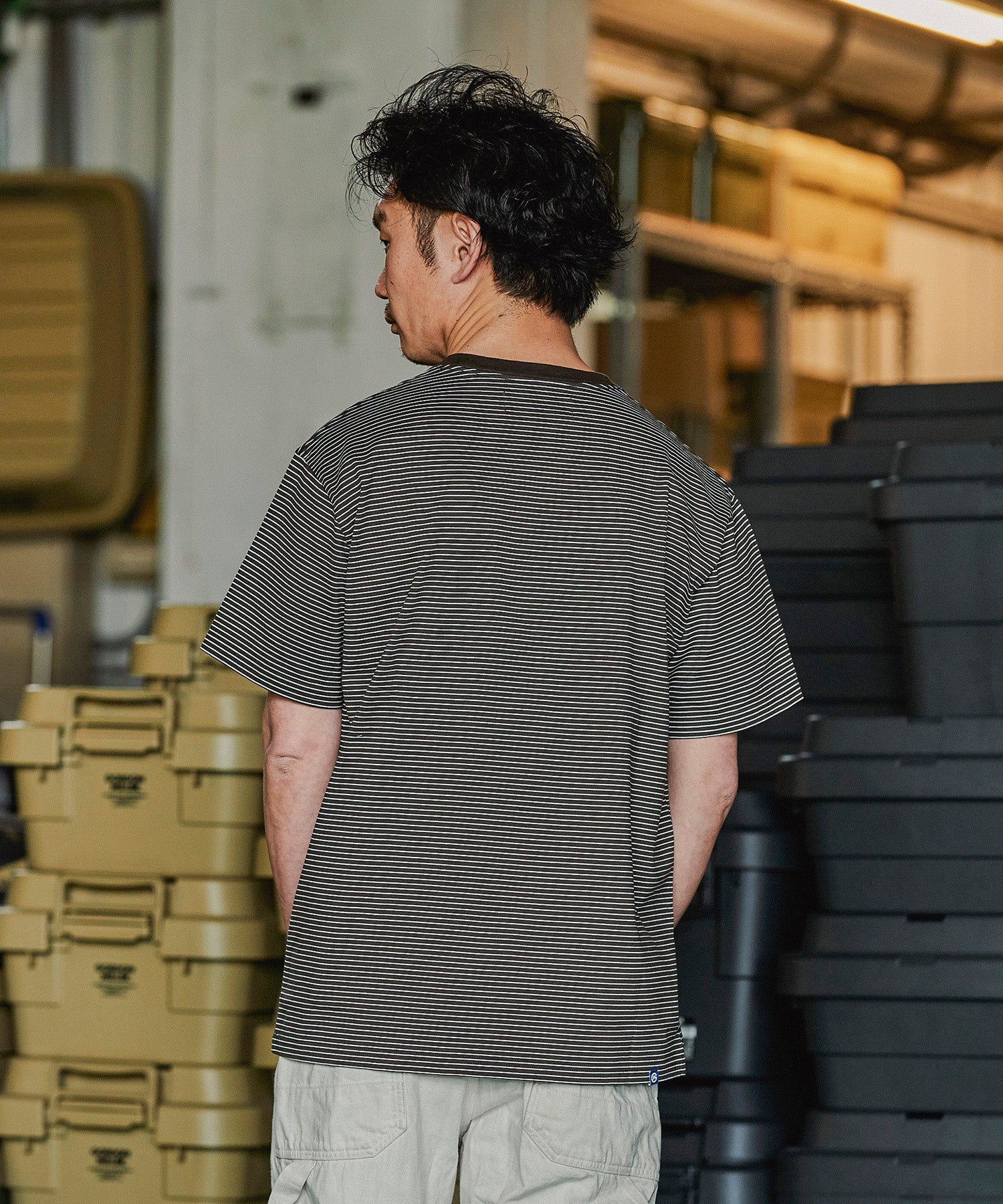 おしゃれ おすすめ ワークウェア ブランド ボーダー ポケット Tシャツ