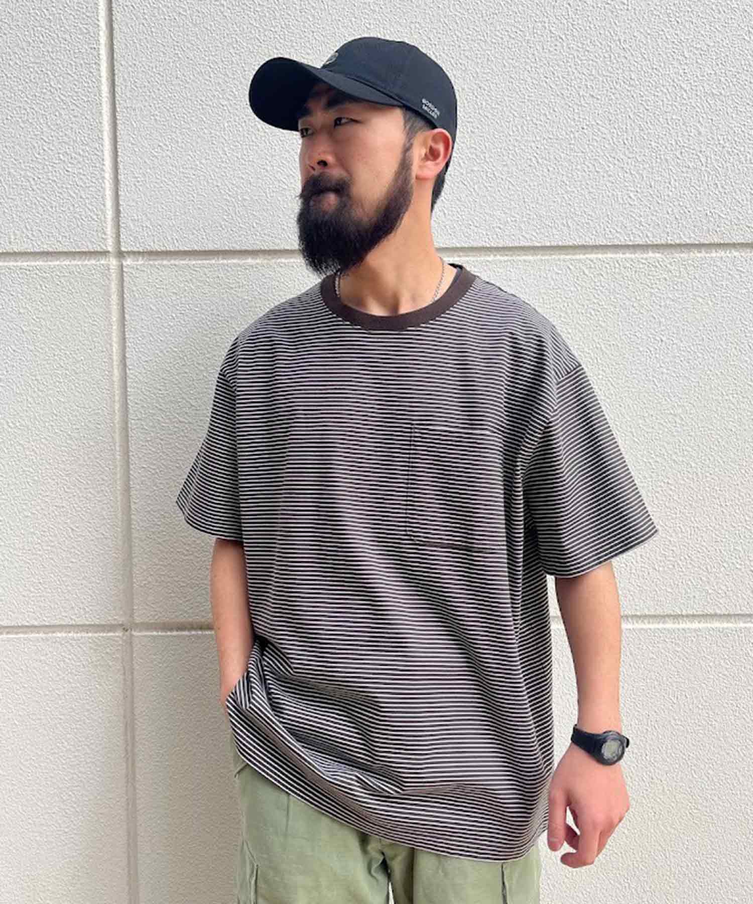 おしゃれ おすすめ ワークウェア ブランド ボーダー ポケット Tシャツ