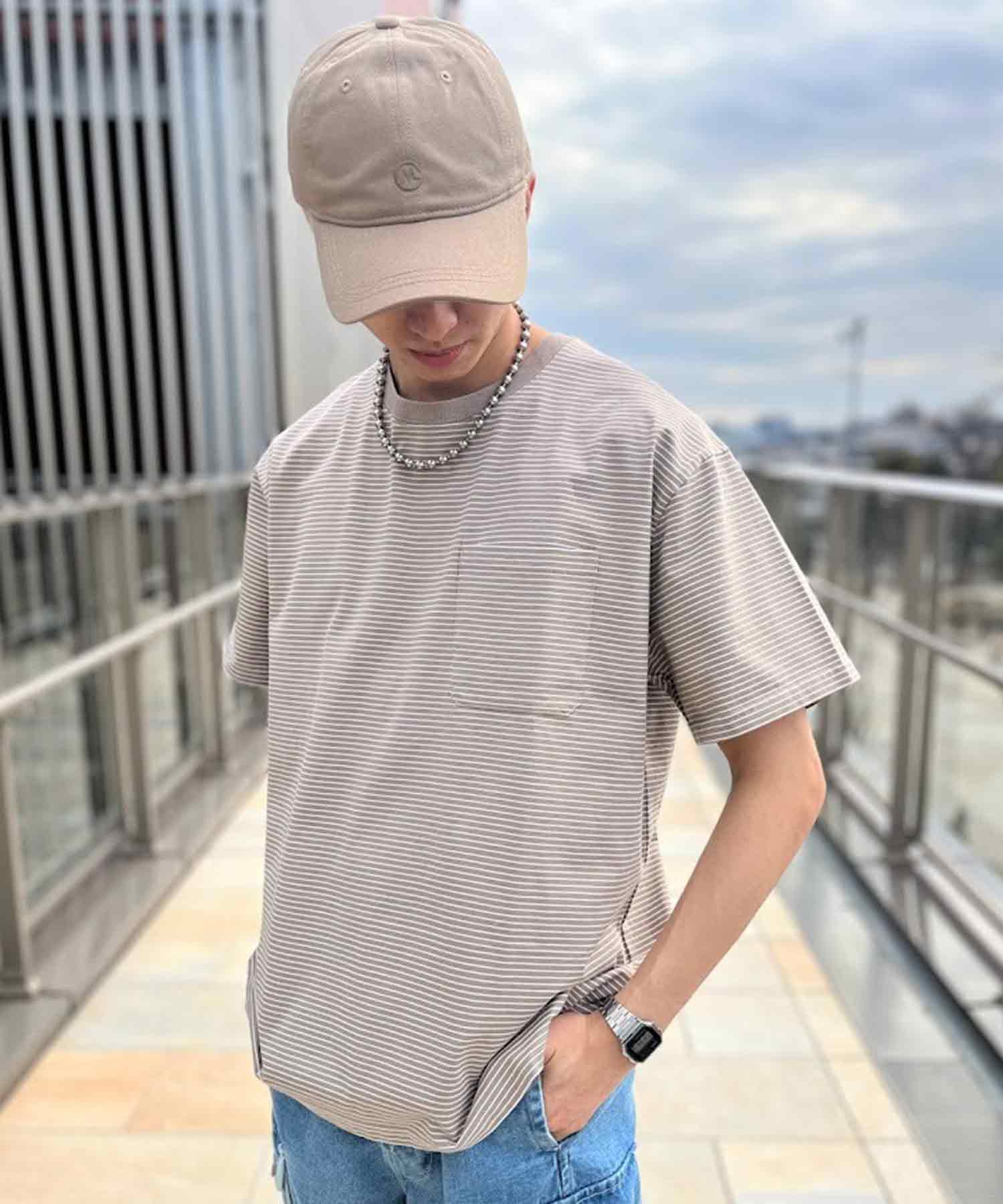 おしゃれ おすすめ ワークウェア ブランド ボーダー ポケット Tシャツ