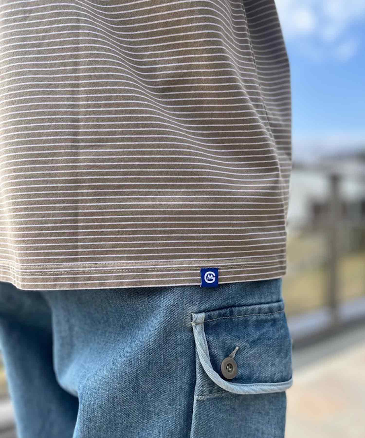 おしゃれ おすすめ ワークウェア ブランド ボーダー ポケット Tシャツ