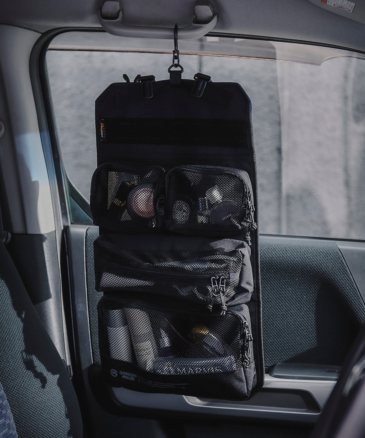 おしゃれ おすすめ カー用品 コーデュラ ハンギング ロール ポーチ 便利グッズ 収納