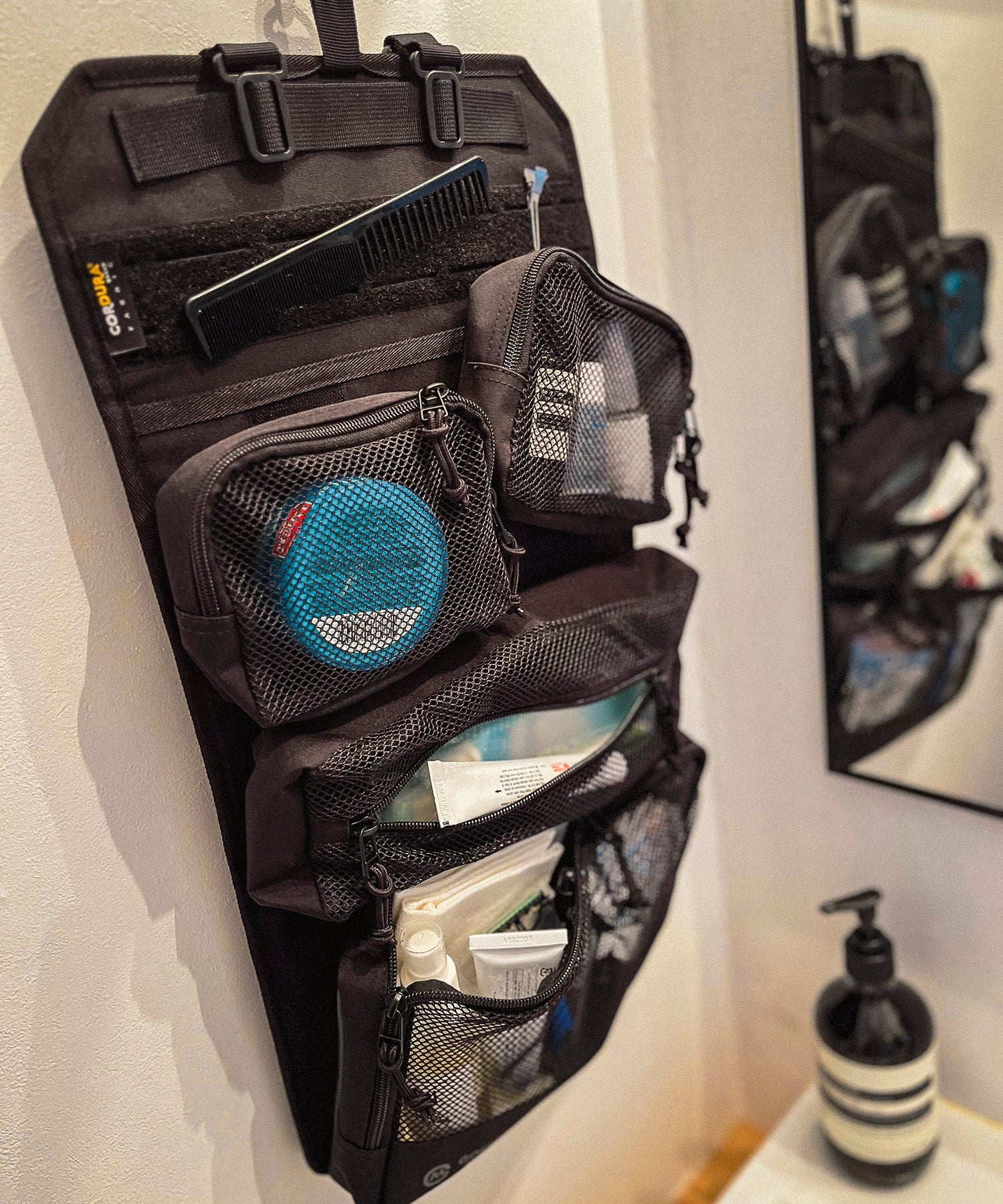 おしゃれ おすすめ カー用品 コーデュラ ハンギング ロール ポーチ 便利グッズ 収納