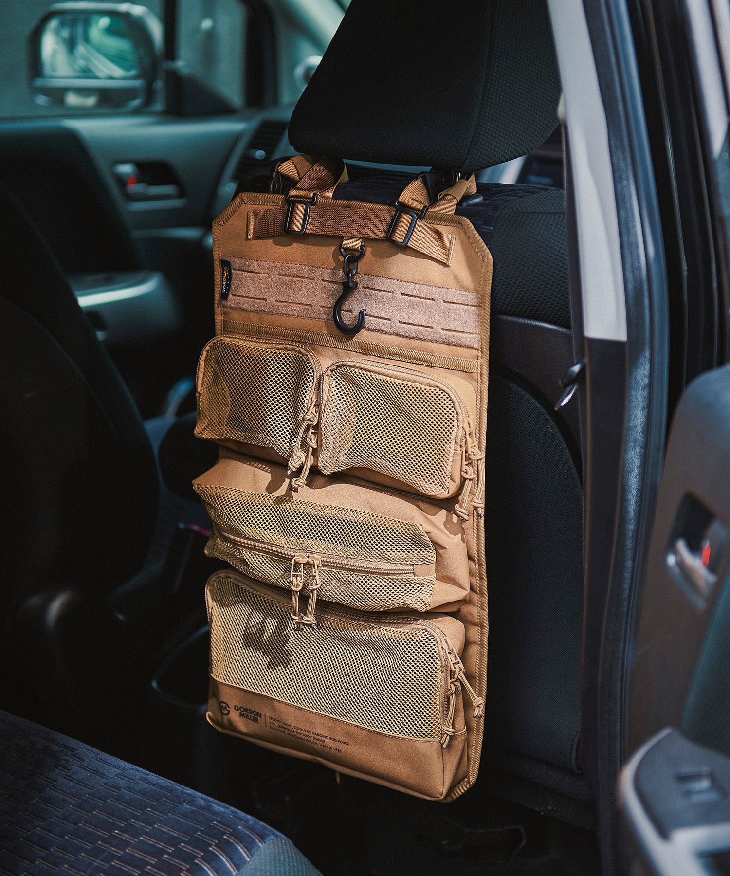 おしゃれ おすすめ カー用品 コーデュラ ハンギング ロール ポーチ 便利グッズ 収納